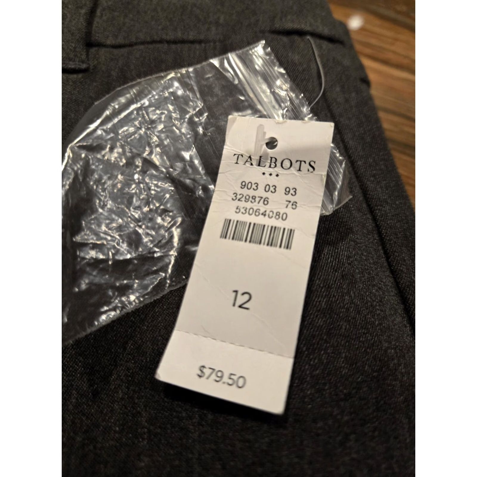 Talbots Talbots Pants 31x30 Grey Stretch Straight Pockets High Rise Size 12 Dress Pants Women's Pull On Size 34" / US 12 / IT 48 - 3 Thumbnail