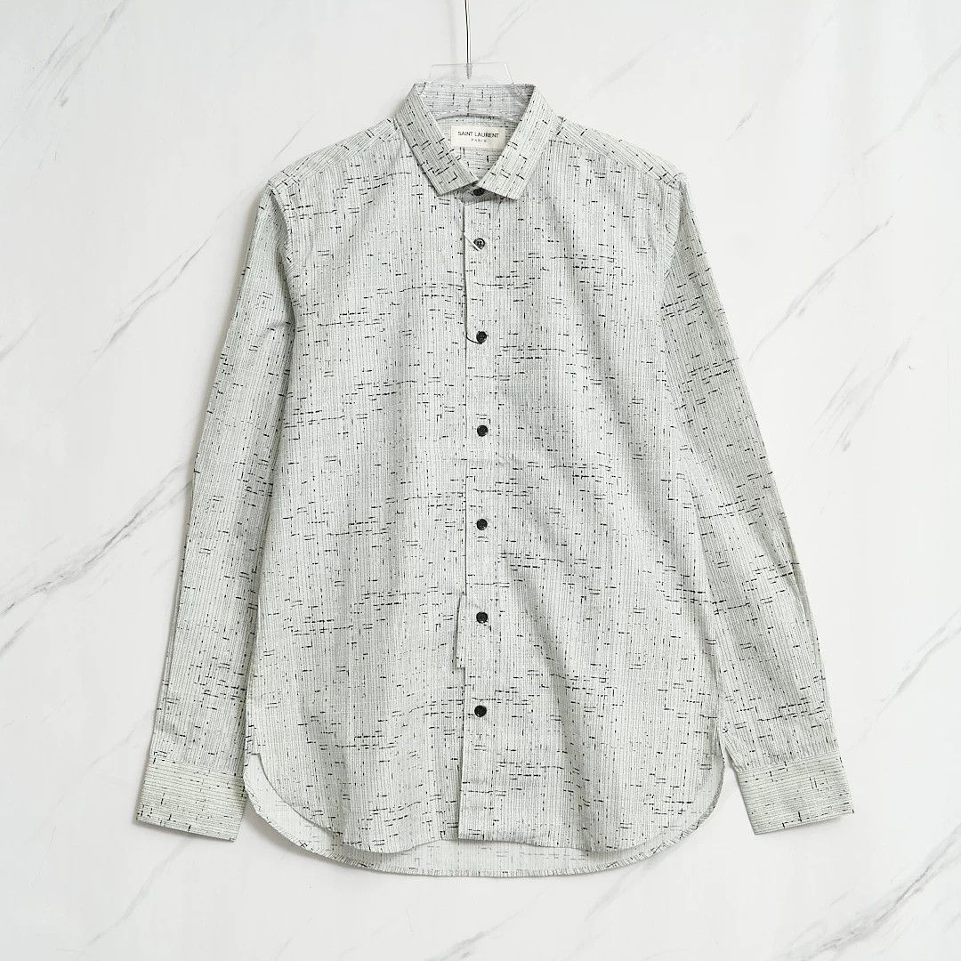 Saint Laurent Paris Saint Laurent Men's Cotton Shirt Size US M / EU 48-50 / 2 - 1 Thumbnail