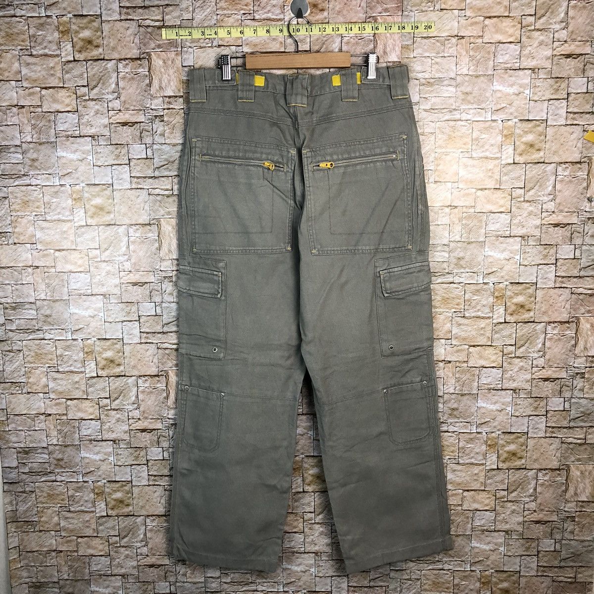 Japanese Brand Soljan Grey tactical utility Cargo Multipocket Pants #A357 Size US 32 / EU 48 - 17 Thumbnail