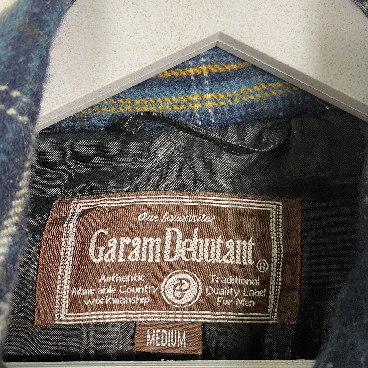 Japanese Brand × Vintage 💥GARAM DEBUTANT TARTAN WORKER RETRO JACKET Size US M / EU 48-50 / 2 - 10 Thumbnail