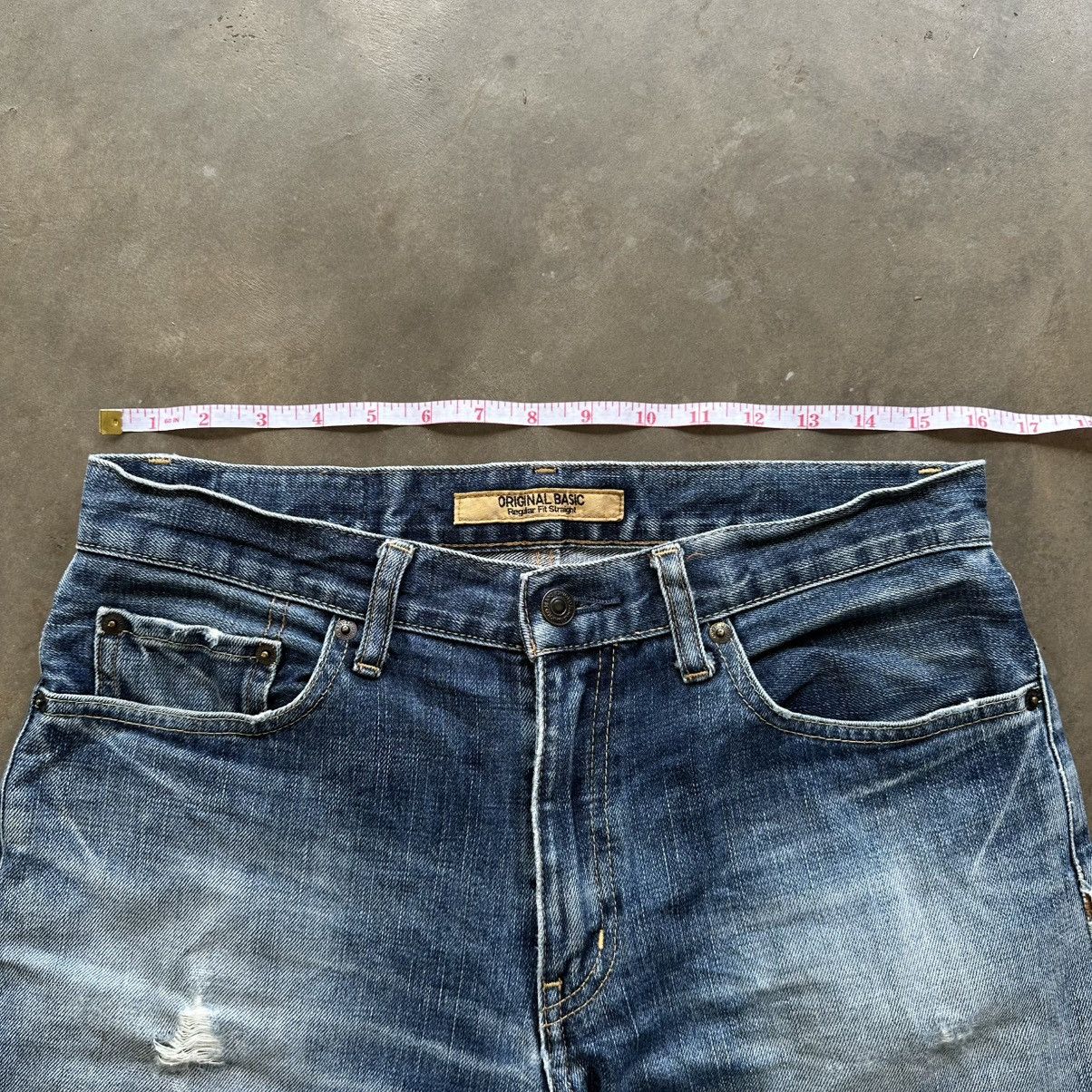 Japanese Brand Vintage Japanese Distressed Faded Denim Jean Pant W32 Size US 32 / EU 48 - 8 Thumbnail