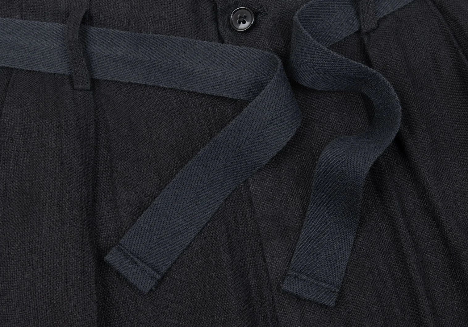Yohji Yamamoto Yohji Yamamoto Waist Belted Linen Tuck Pants Size US 38 / EU 54 - 4 Thumbnail