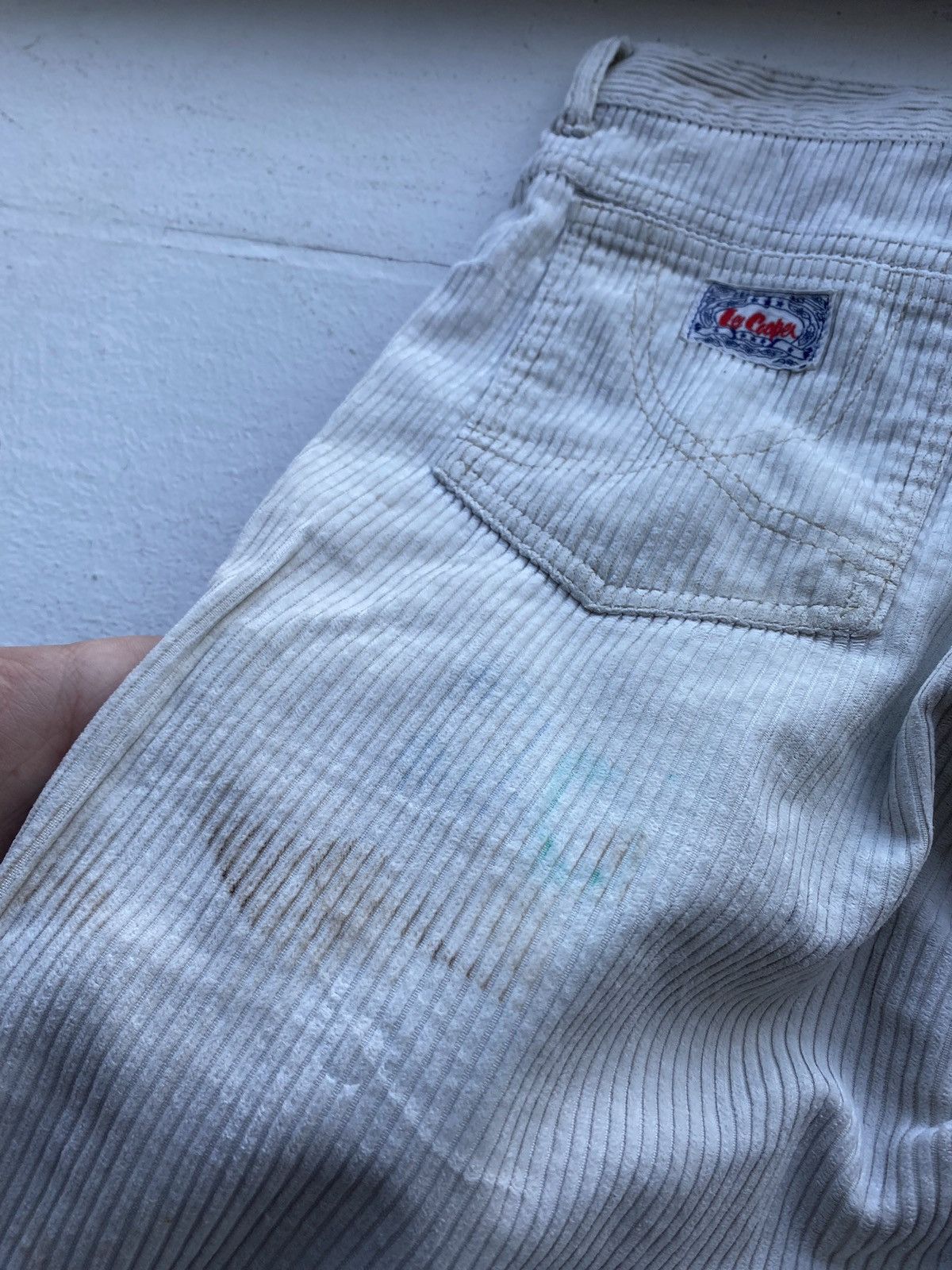 Lee × Vintage 🔥70s Lee Cooper Eclair Zip Corduroy Painted Mens Pants 30sz Size US 30 / EU 46 - 16 Thumbnail