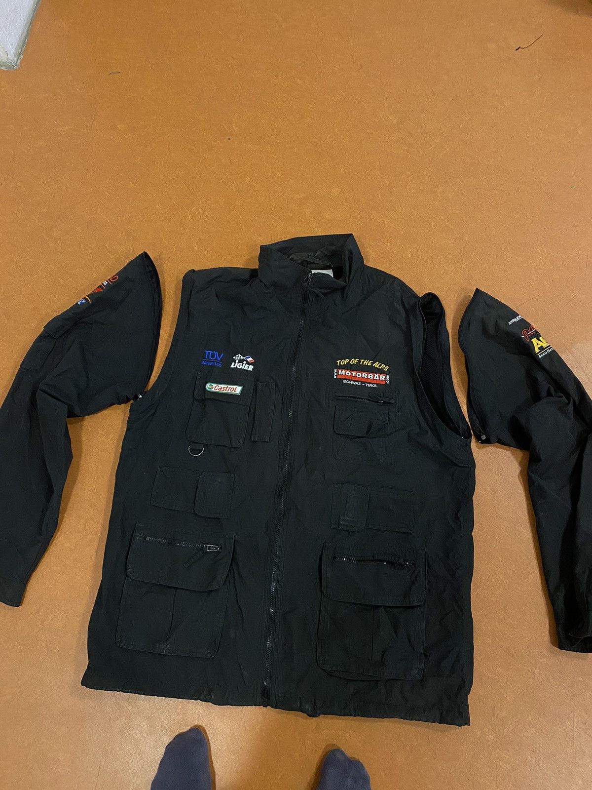Vintage Nylon Racing Jacket 2in1 Jacket BMW F1 Motorsport streatwear Size US XL / EU 56 / 4 - 10 Thumbnail