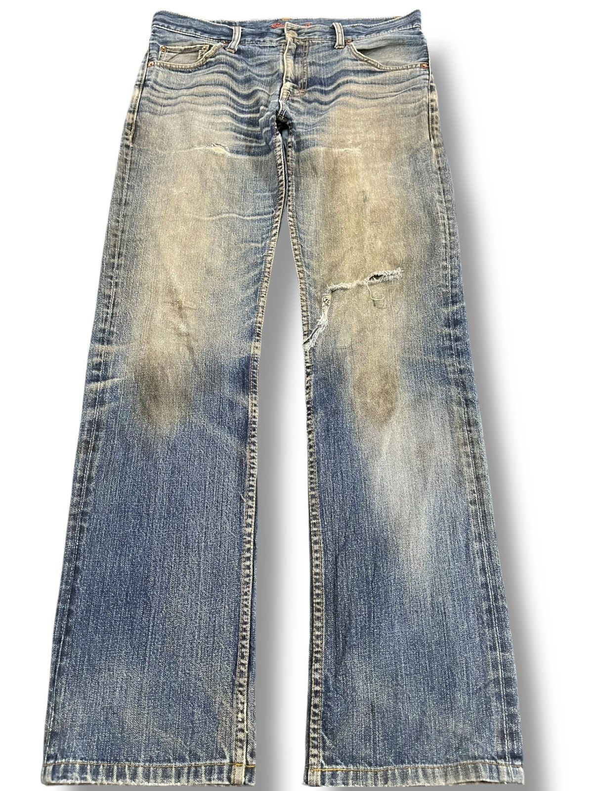 Eddie Bauer × Japanese Brand Vintage Eddie Bauer Mudwash Distressed Denim Size US 34 / EU 50 - 1 Thumbnail