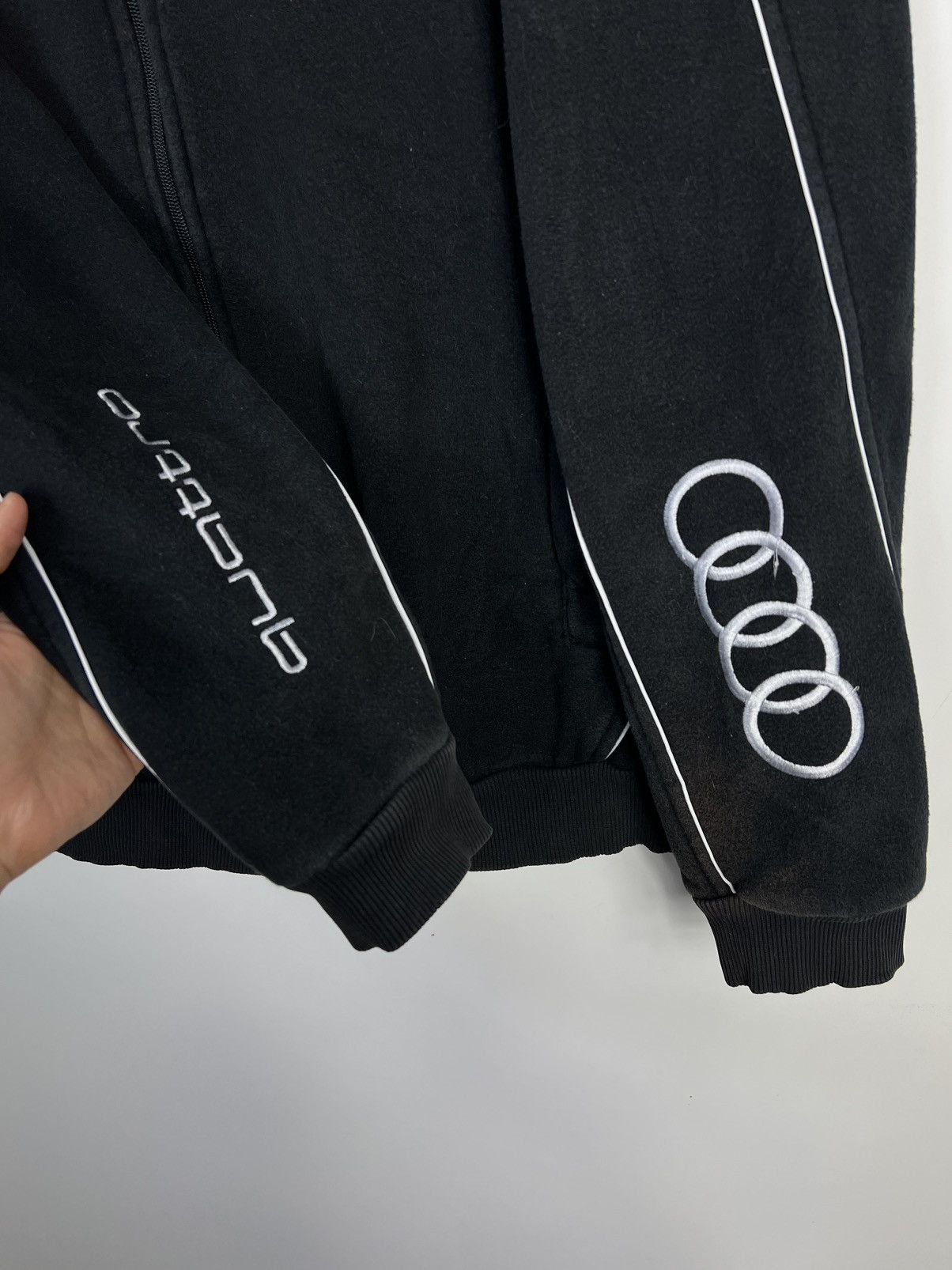 Audi Sweatshirt Audi Quattro Zipped Vintage Hafty Size US XL / EU 56 / 4 - 5 Thumbnail