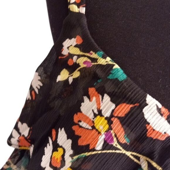Torrid Torrid Size 2 18 20 2X Camisole Top Sheer Floral Tiered Ruff Size XXL / US 16-18 / IT 52-54 - 8 Thumbnail
