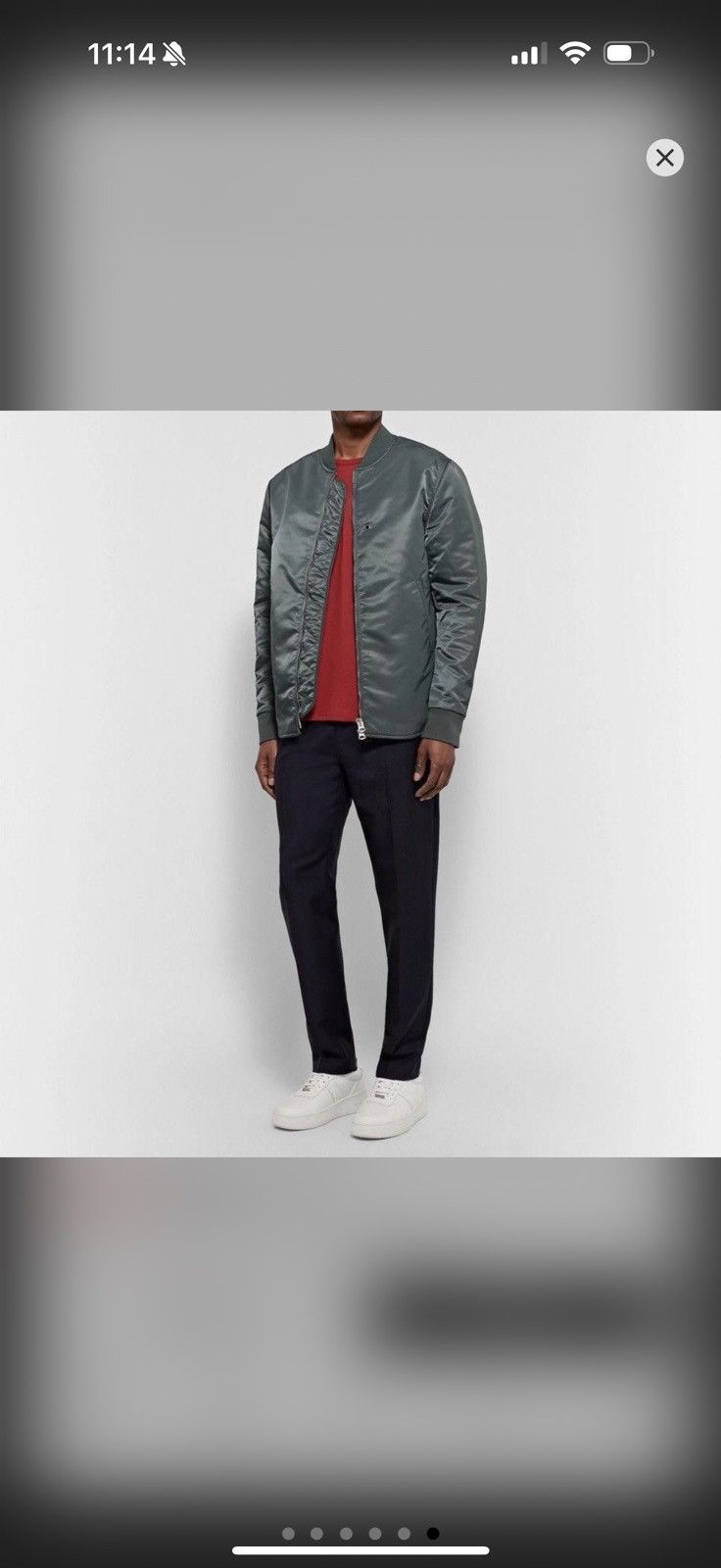 Acne Studios Acne Studio Green/Blue Bomber Size US M / EU 48-50 / 2 - 1 Thumbnail