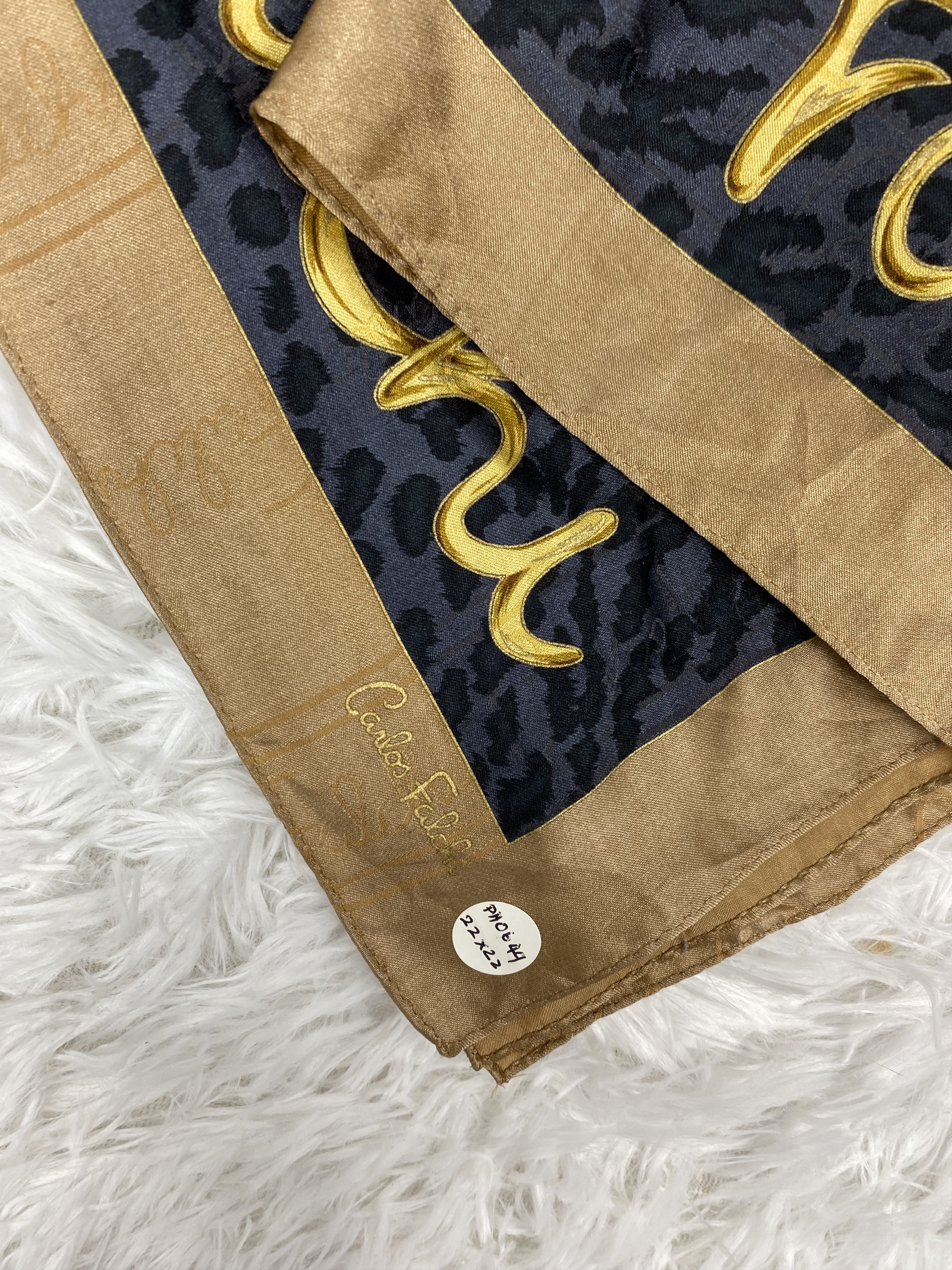 Japanese Brand × Vintage Vintage Carlos Falchi Handkerchief Neckerchief PH0649 Size ONE SIZE - 2 Thumbnail