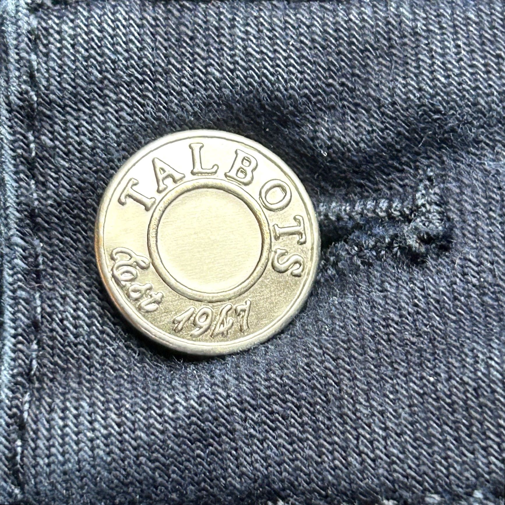 Talbots Talbots Signature Slim Ankle Petite Pants 6P 30x27 Blue Cotton Elastane Slim Denim Zip Button Logo Womens Size 28" / US 6 / IT 42 - 7 Thumbnail