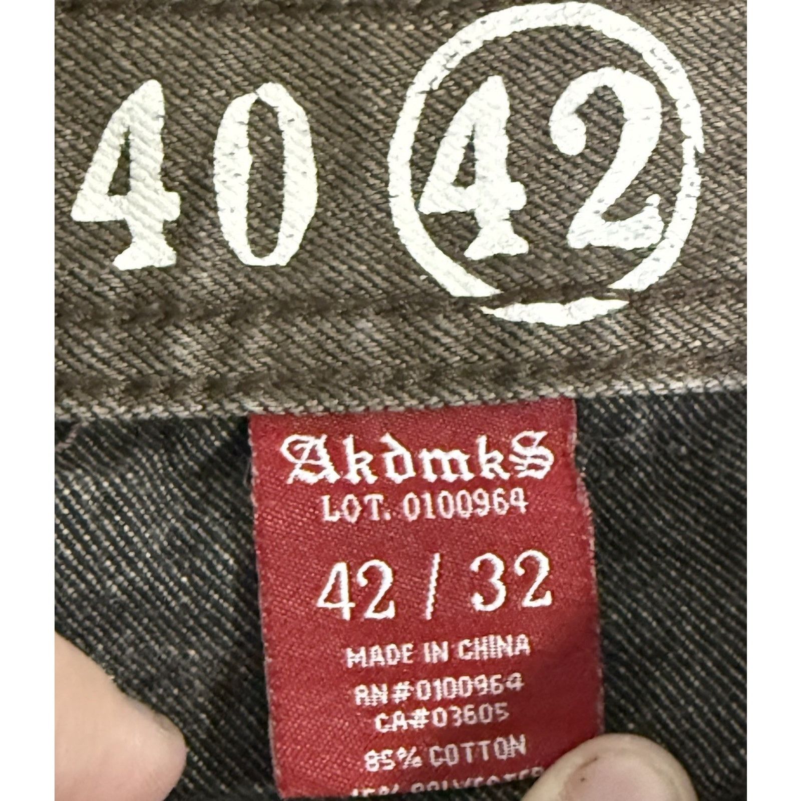 Akademiks Vtg Akademiks Jeans Mens 42x32 Brown Baggy Y2K Embroidered Size US 42 / EU 58 - 4 Thumbnail