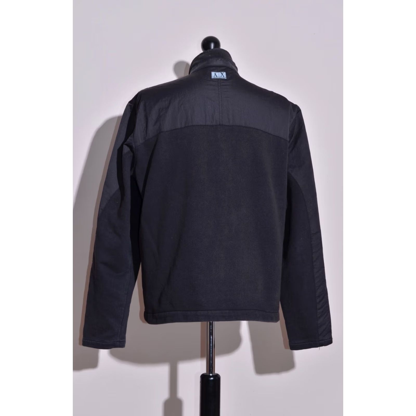 Armani Exchange Armani Exchange Jacket Mens Black Full Zip Pockets XL Regular Cotton Blend Outer Shell Zip Front Pocket Mens XL Black Jacket Size US XL / EU 56 / 4 - 7 Thumbnail