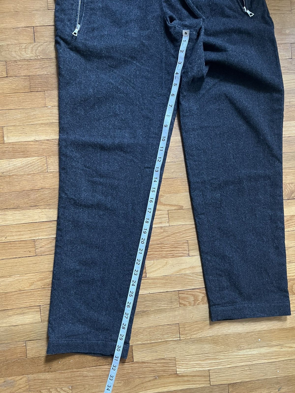 Dries Van Noten Wool Easy Pants RiRi Zippers Size US 32 / EU 48 - 7 Thumbnail