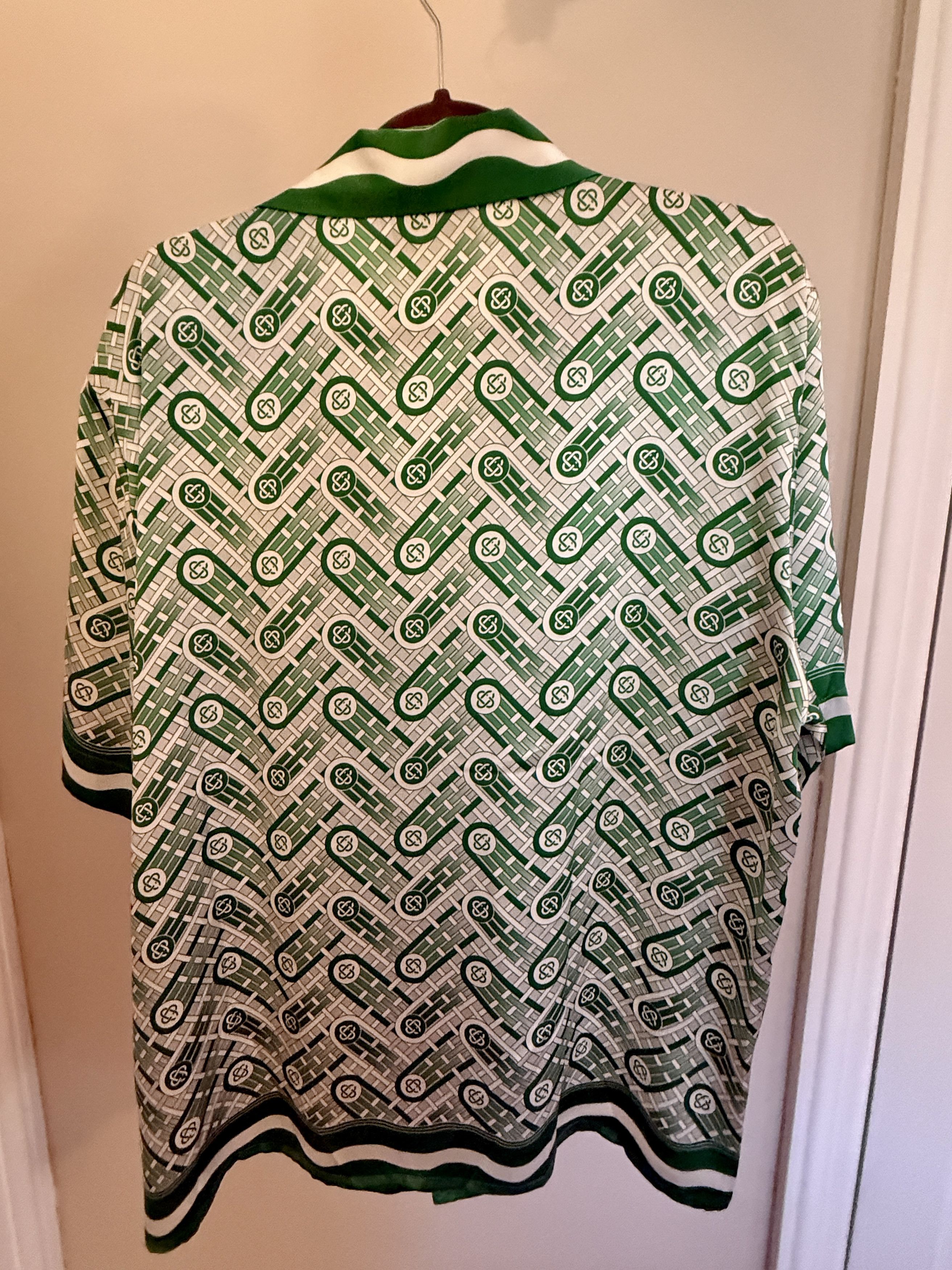 Casablanca Ping Pong Short Sleeve Silk Shirt Size US L / EU 52-54 / 3 - 2 Thumbnail