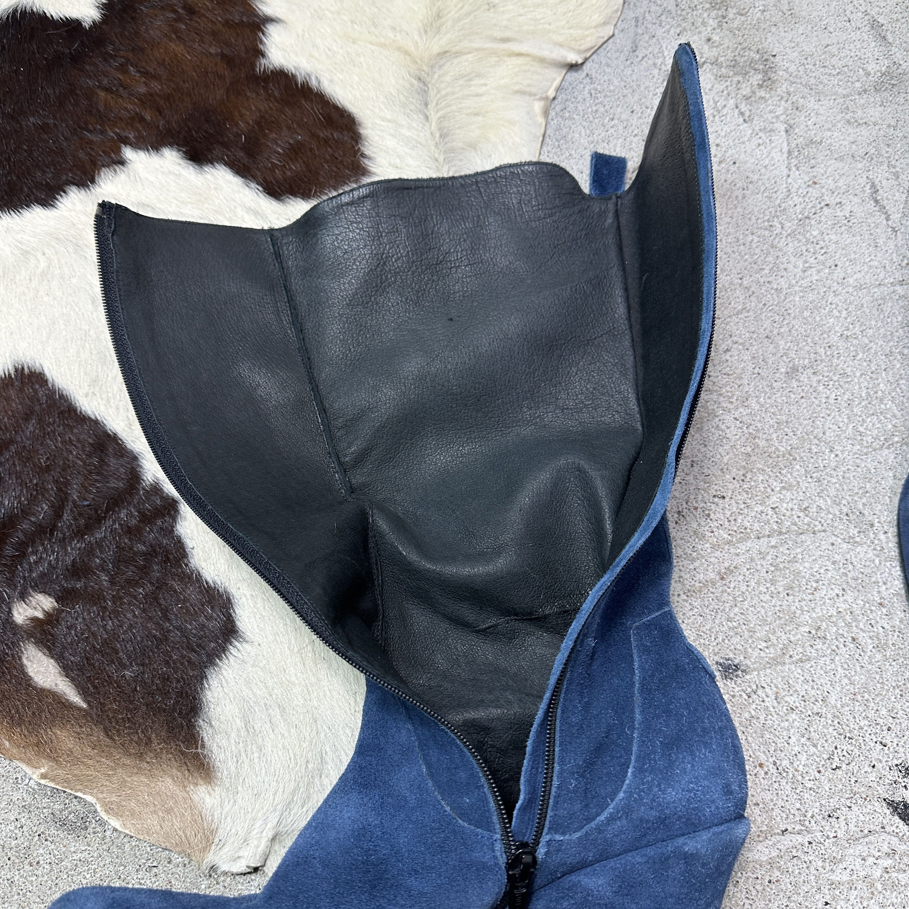 Vintage Vintage Leather Platform Wedge Suede Boots Y2K Size US 7 / IT 37 - 10 Thumbnail