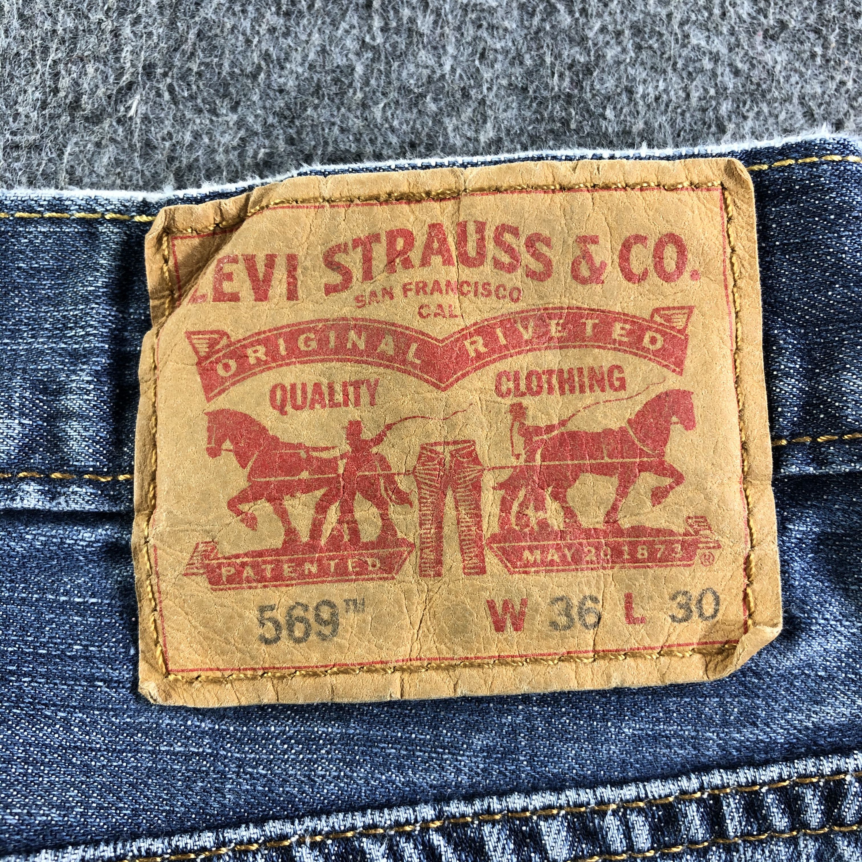 Levi's Vintage Blue Wash Levis 569 Jeans-J4397 Size US 35 - 5 Thumbnail
