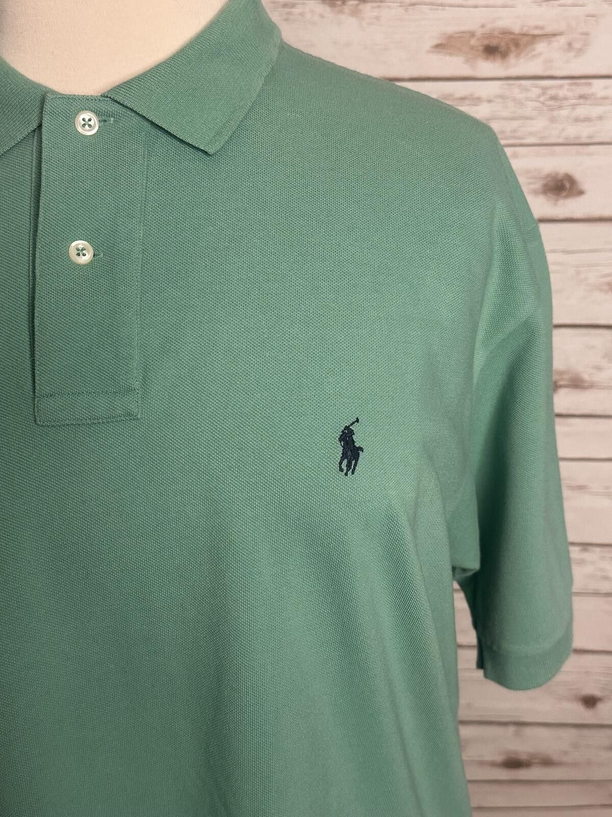 Polo Ralph Lauren Polo Ralph Lauren green cotton short sleeve polo shirt XXL Size US XXL / EU 58 / 5 - 3 Thumbnail