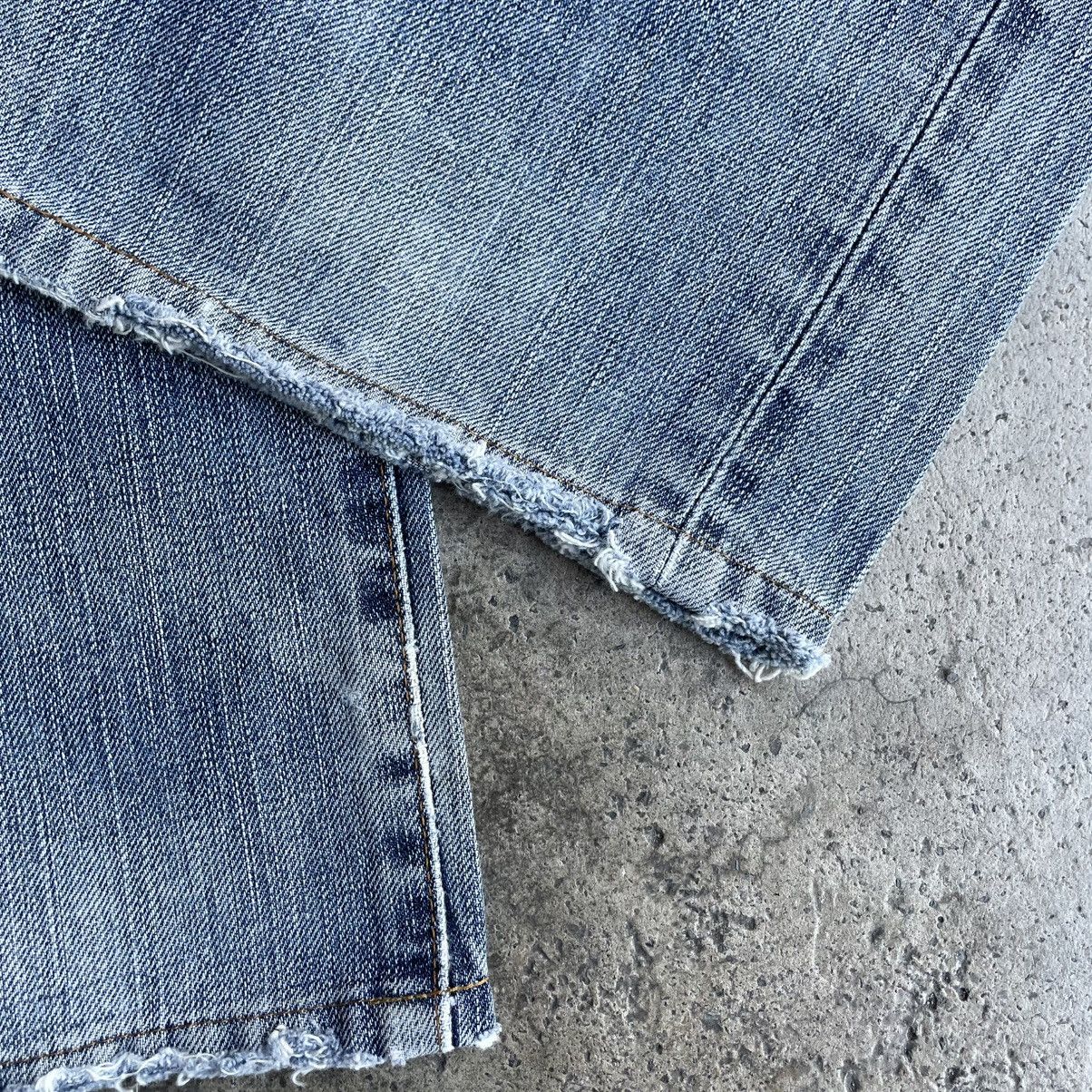 Edwin 🔥Vintage Edwin 503 Stoned Washed Ripped Distress Denim Jeans Size US 30 / EU 46 - 8 Thumbnail