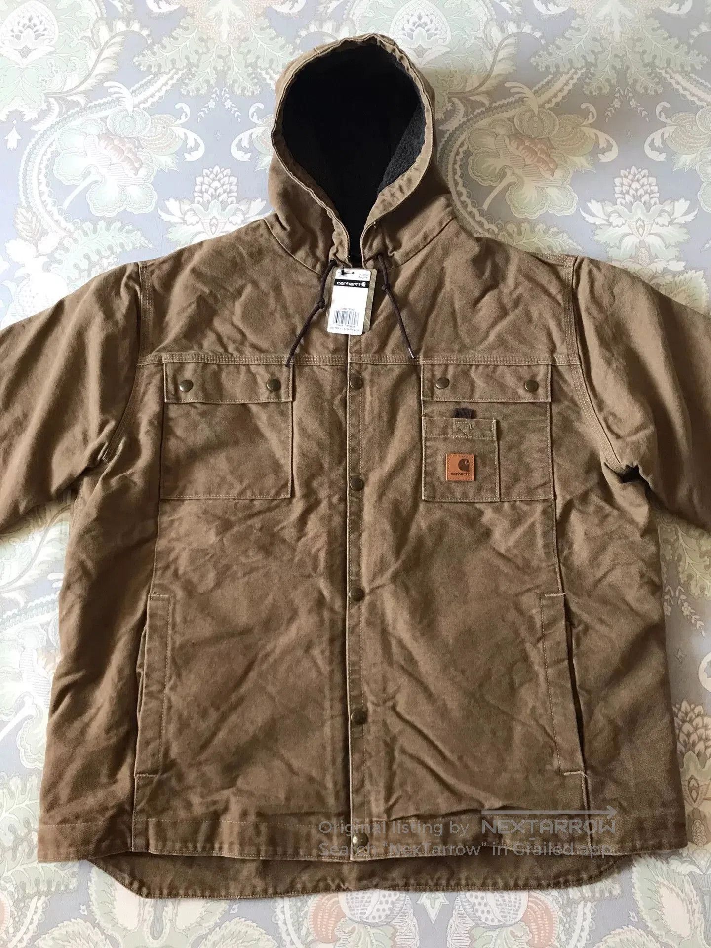 Carhartt Carhartt J284 FRB Hooded Work Jacket. Size US XL / EU 56 / 4 - 4 Thumbnail