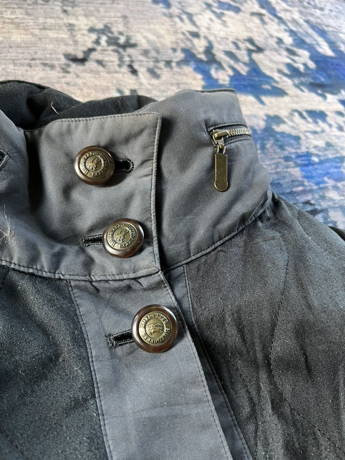 Burberry × Burberry Prorsum × Vintage Vintage Burberrys Button Up Puff Jacket 90s Size US XL / EU 56 / 4 - 3 Thumbnail