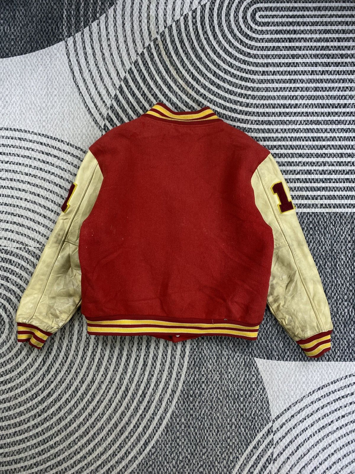 Japanese Brand Vtg House Of Blues Letterman Leather Sleeve Varsity Jacket Size US M / EU 48-50 / 2 - 2 Thumbnail