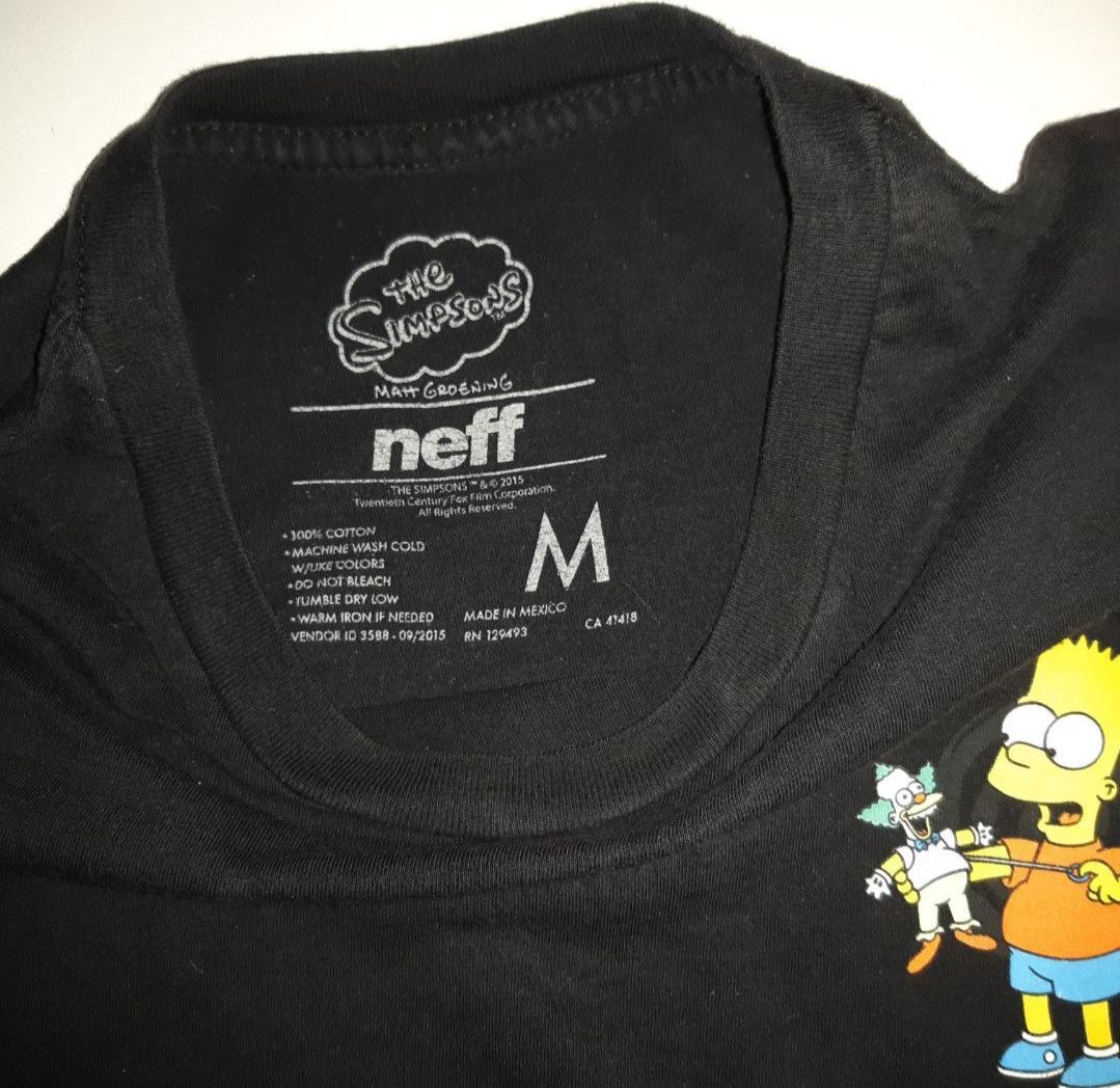 NEFF TSHIRT : NEFF x THE SIMPSONS Size US M / EU 48-50 / 2 - 8 Thumbnail