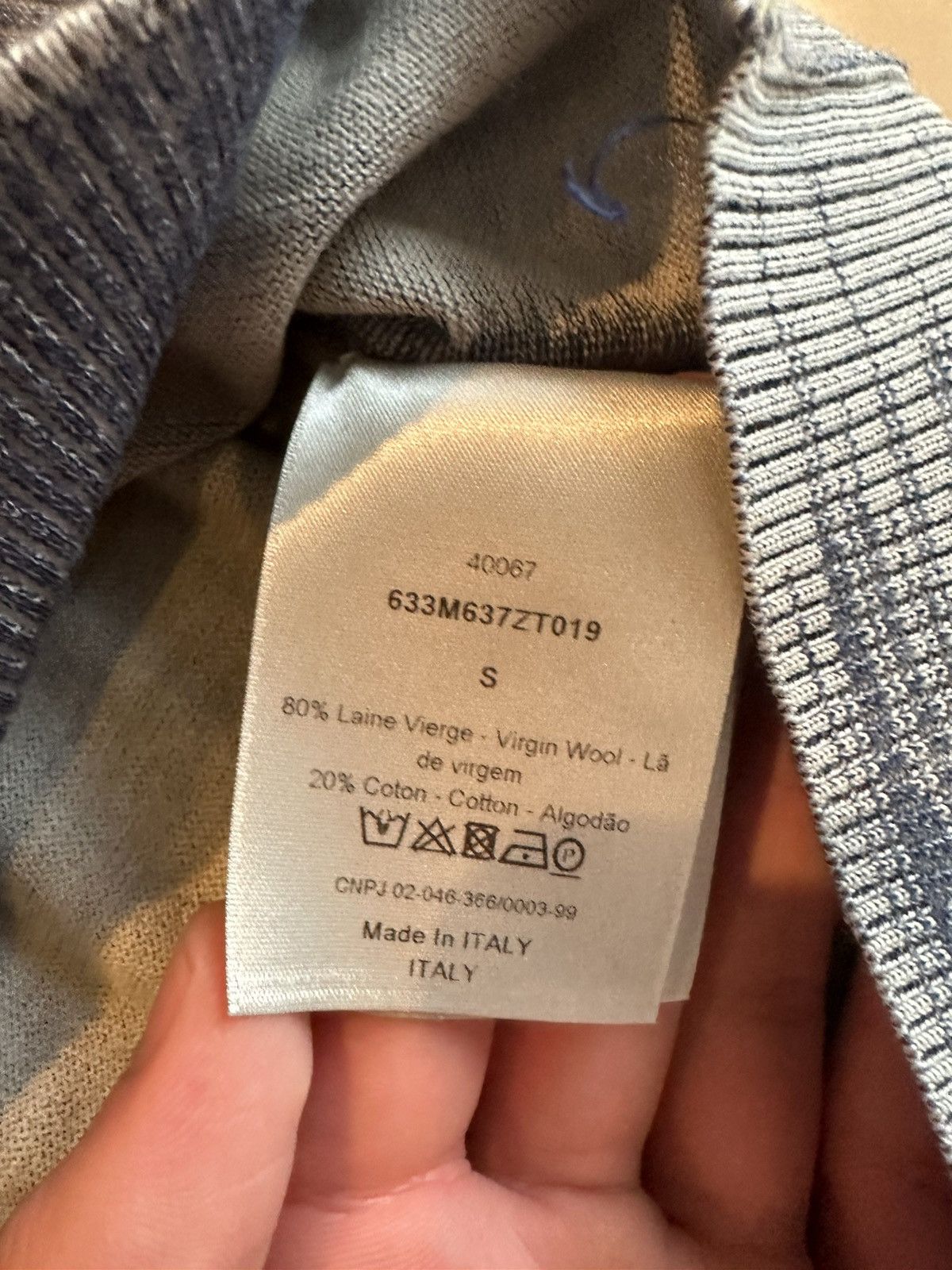 Dior Thin knitted Dior sweatshirt/ jumper Size US S / EU 44-46 / 1 - 5 Thumbnail