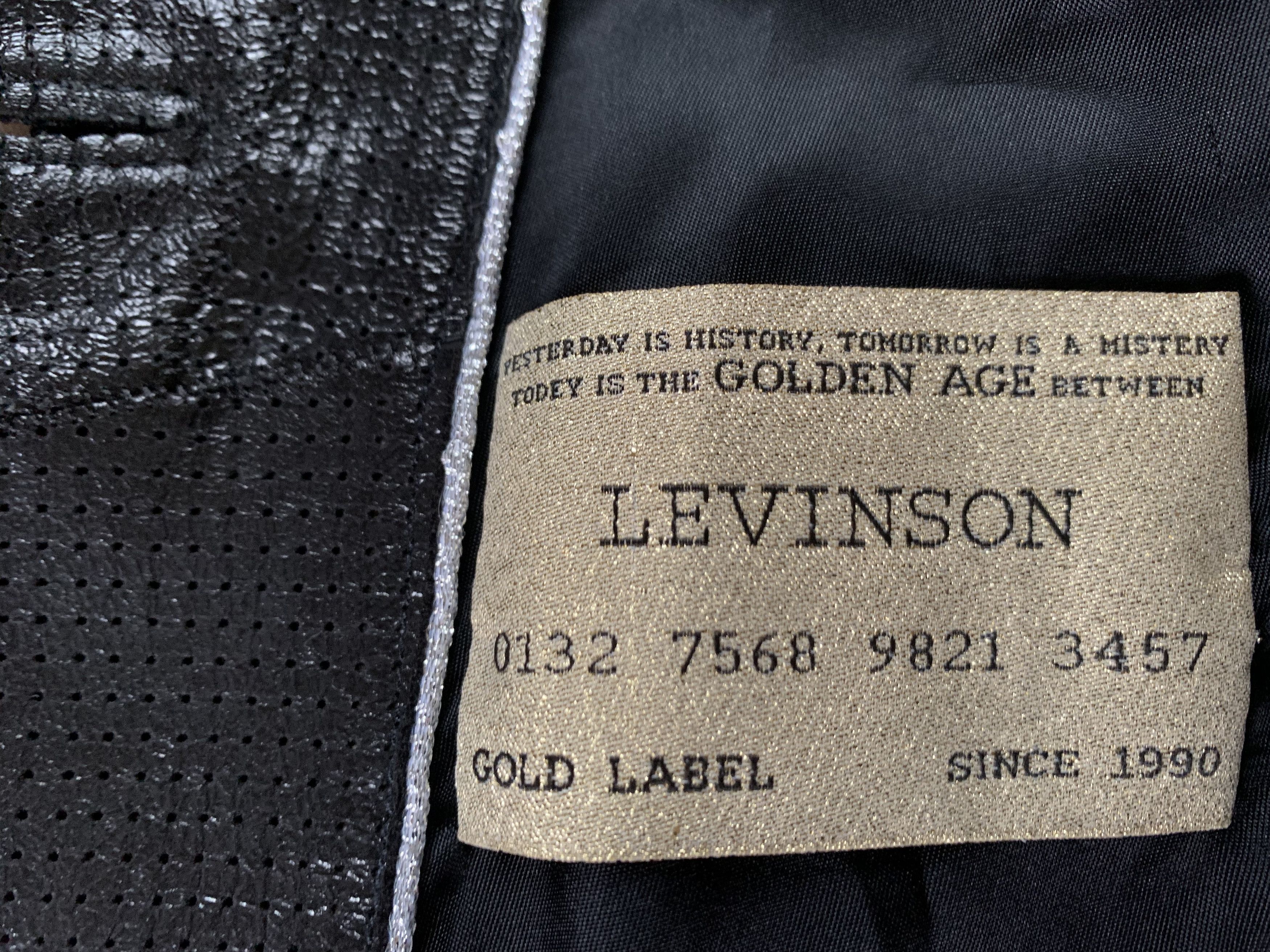 Vintage Rare Levinson Black Label Woman Perforated Leather Jacket Size M / US 6-8 / IT 42-44 - 10 Thumbnail