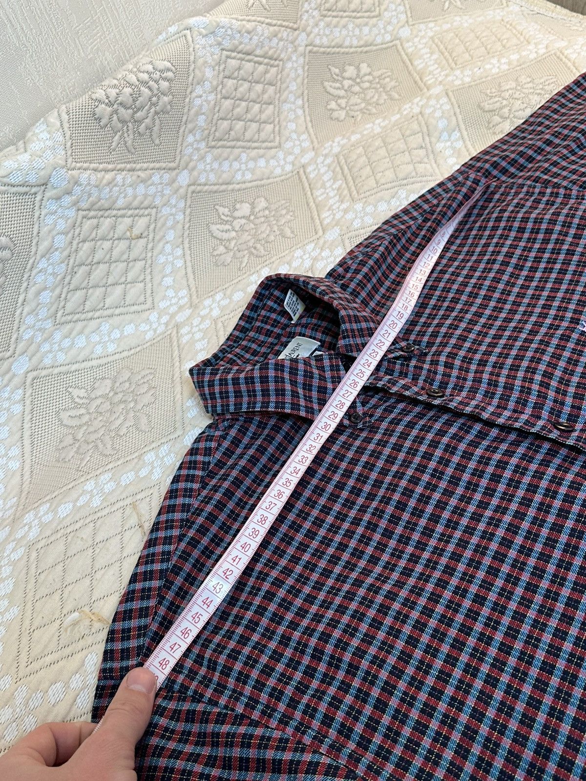 Yves Saint Laurent 🔥 Yves Saint Laurent Pour Homme Button Up Cotton Shirt Check Size US M / EU 48-50 / 2 - 10 Thumbnail