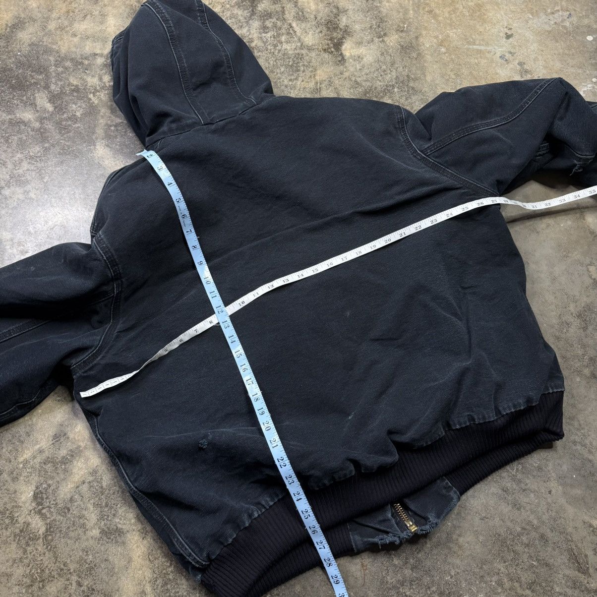 Carhartt vintage black carhartt thrashed zip up baggy jacket Size US XL / EU 56 / 4 - 8 Thumbnail