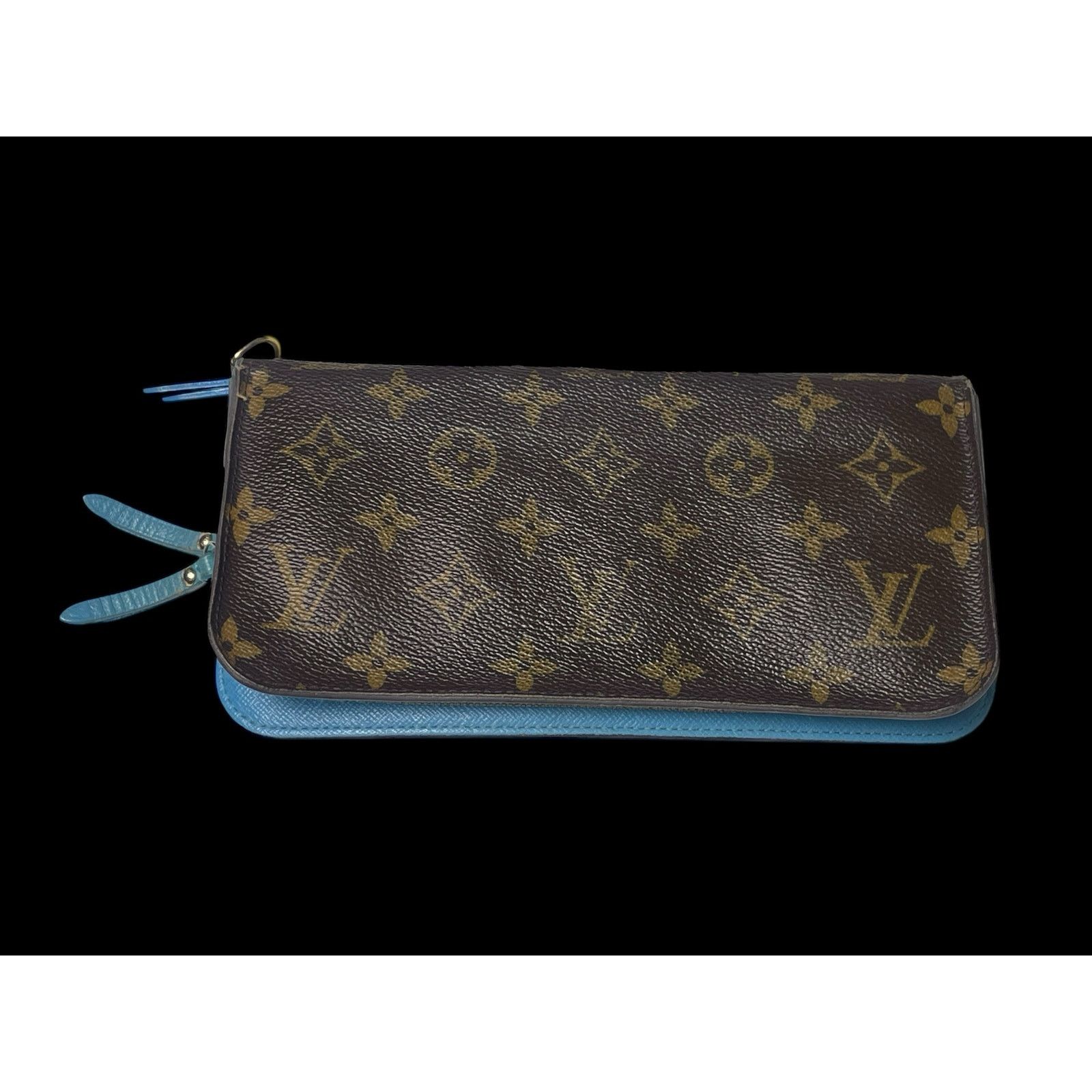 Louis Vuitton Rare Louis Vuitton Sky Blue Brown Monogram Insolite Wallet Size ONE SIZE - 1 Thumbnail