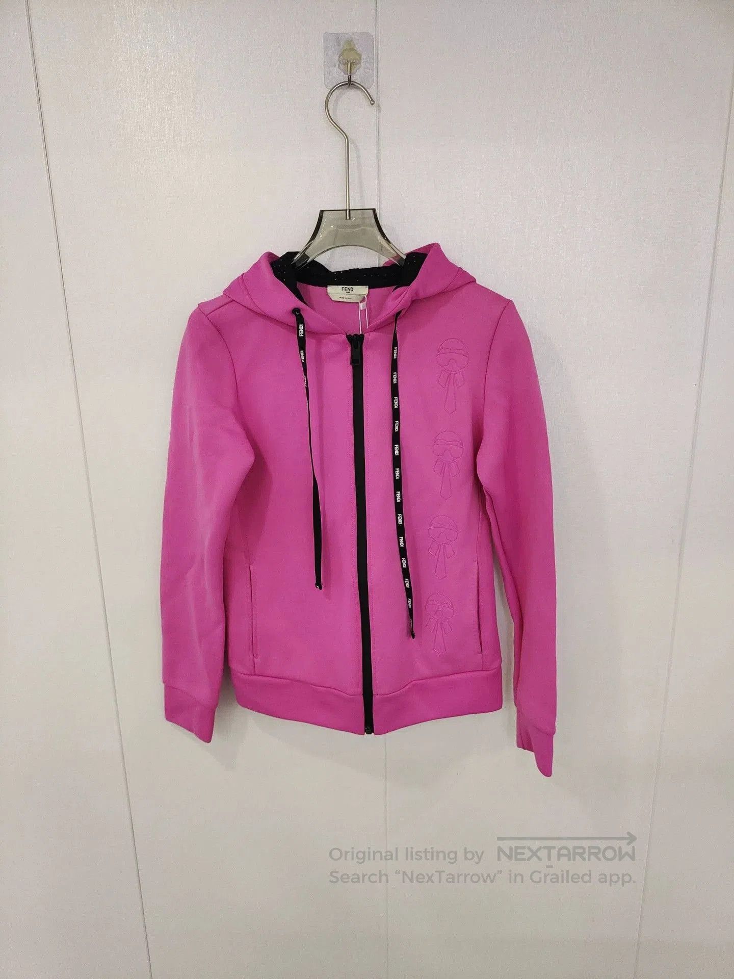 Fendi Fendi Pink Hooded Zip Jacket. Size US M / EU 48-50 / 2 - 1 Thumbnail