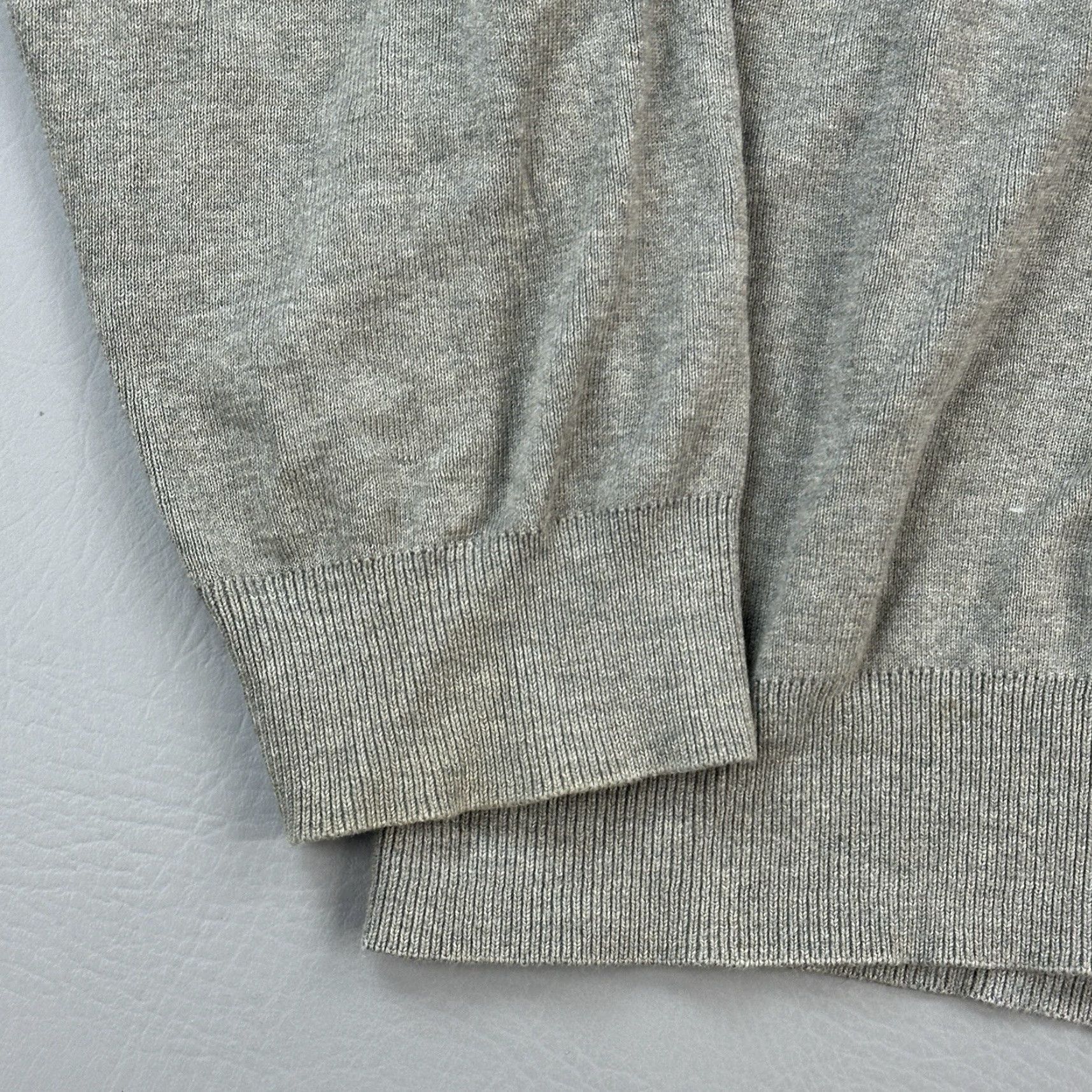 Polo Ralph Lauren VINTAGE Polo Ralph Lauren Sweater Mens XL Gray Pima Cotton V Neck Pullover Size US XL / EU 56 / 4 - 2 Thumbnail