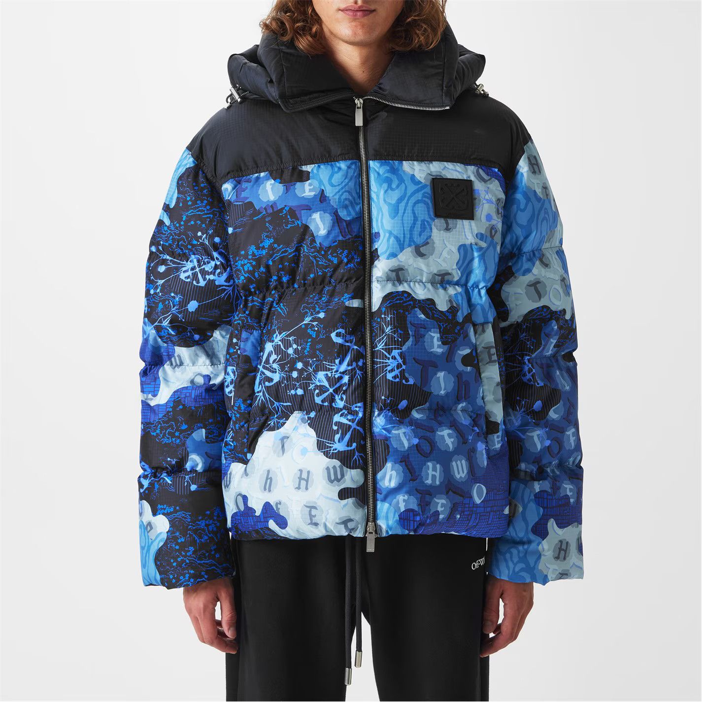 Off-White o1g2r1mq0326 Wind Resistant Puffer Jacket in Multicolor Size US M / EU 48-50 / 2 - 3 Thumbnail