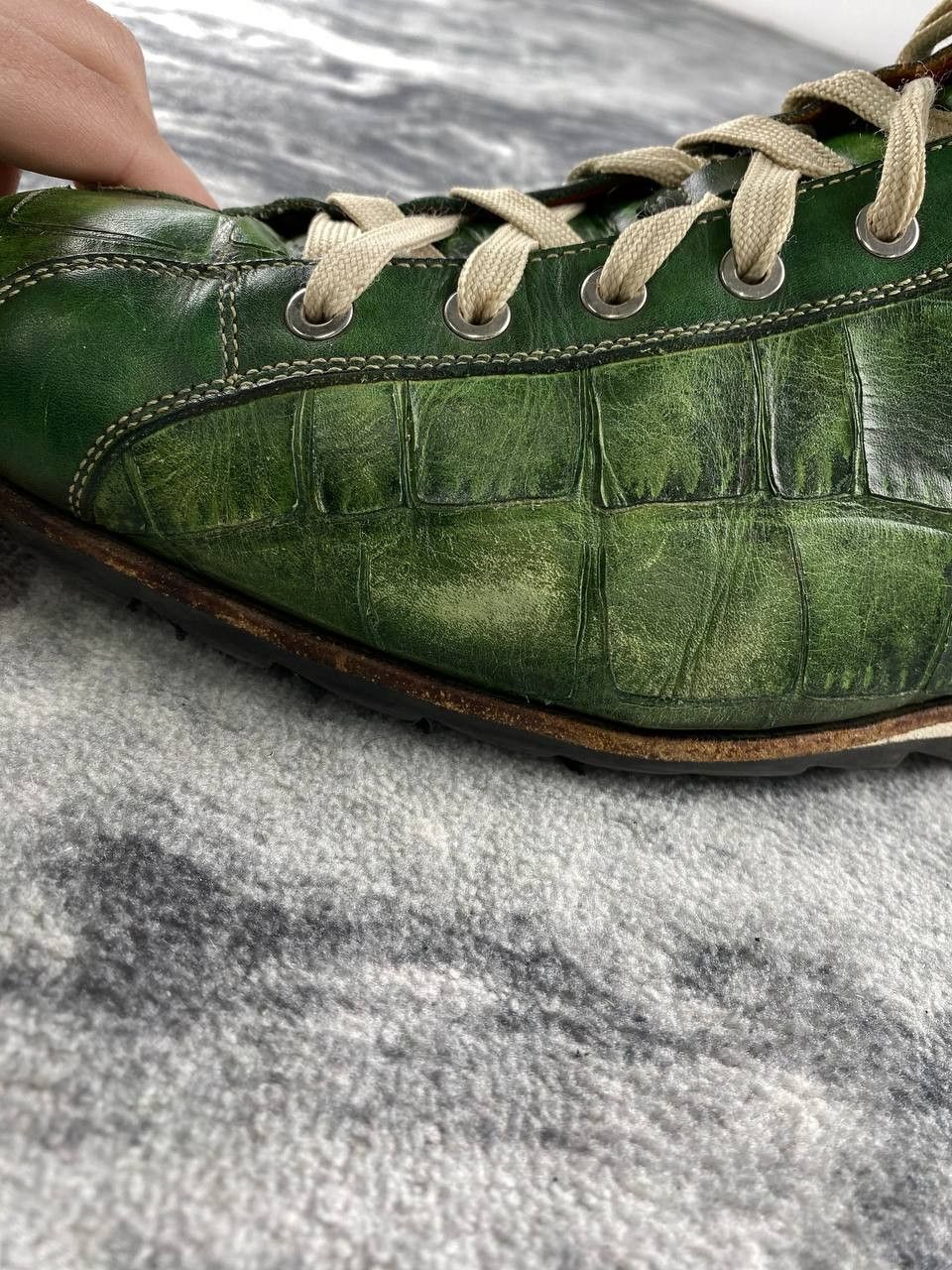 Harris Tweed Harris Lage Trainers Leather Trainers Men Size 11 Green Size US 11 / EU 44 - 17 Thumbnail