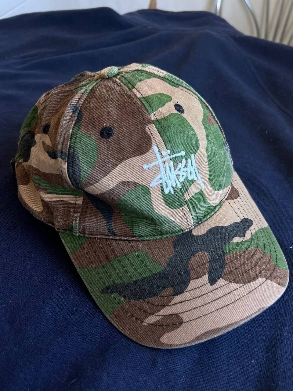 90s Vintage Stussy Camo Cap Hat Military Hats