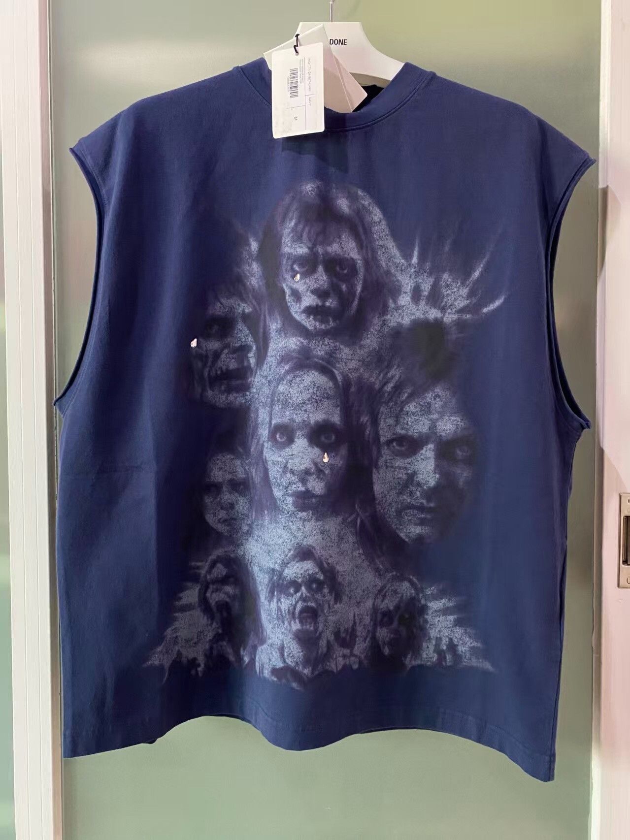 WE11DONE we11done Printed Frayed Crewneck Vest Size US M / EU 48-50 / 2 - 1 Thumbnail