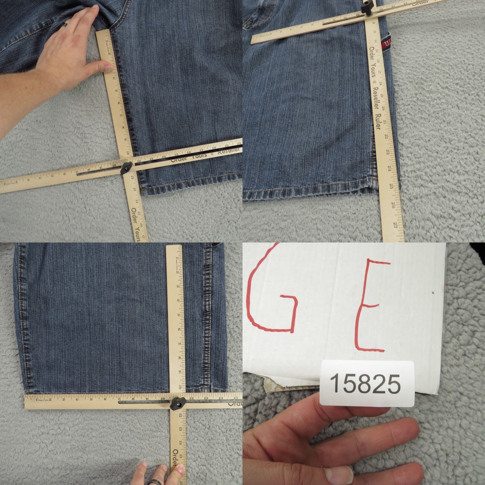 Vintage VTG US Polo ASSN Jean Shorts Men 42 Baggy Y2K Carpenter Grunge Flag Skater 90s Size US L / EU 52-54 / 3 - 8 Thumbnail