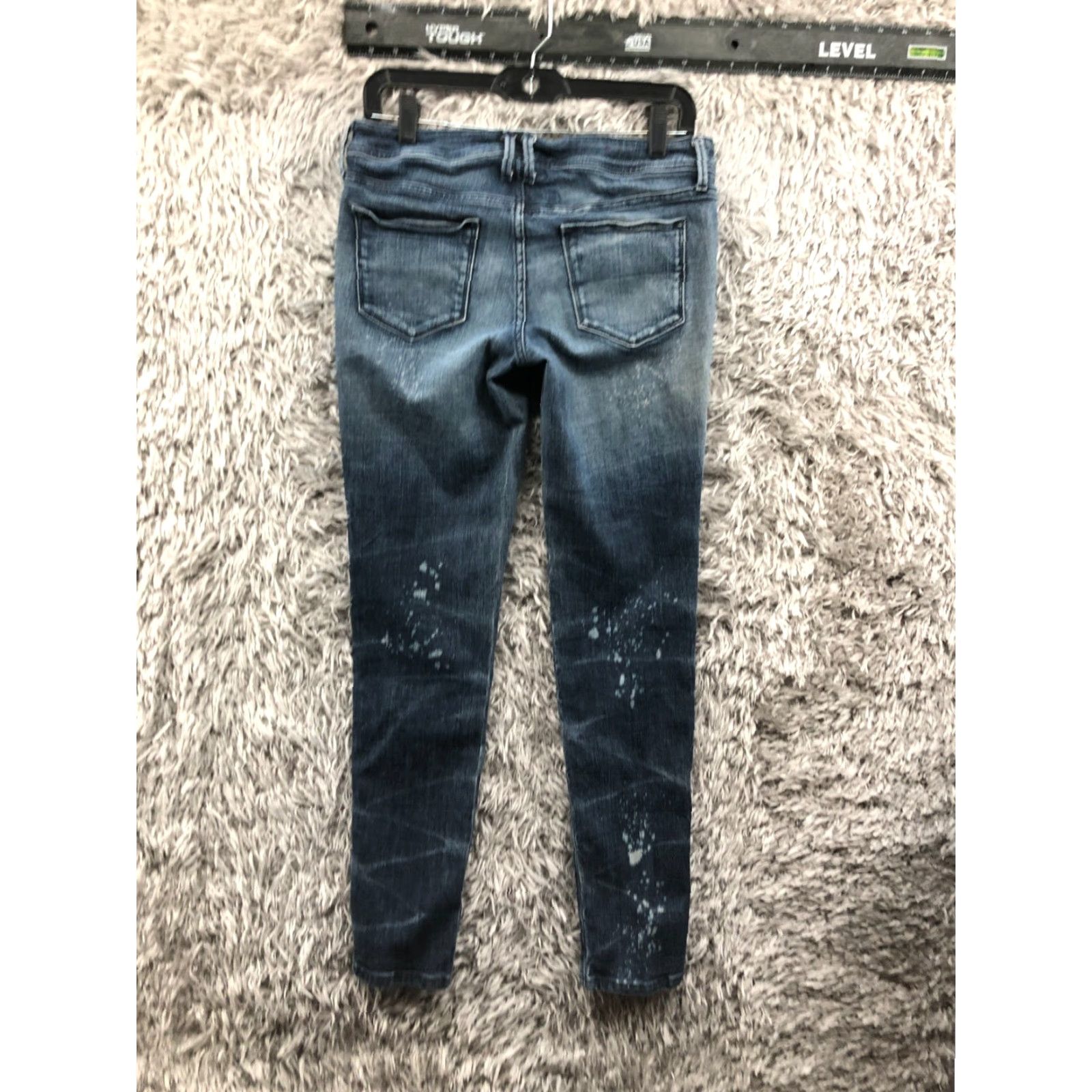 Vintage SPJ Jeans Size 11 Juniors Medium Wash Low Rise Blue Jeans Regular 5-Pocket Denim Skinny Ladies Womens Size 32" / US 10 / IT 46 - 5 Thumbnail