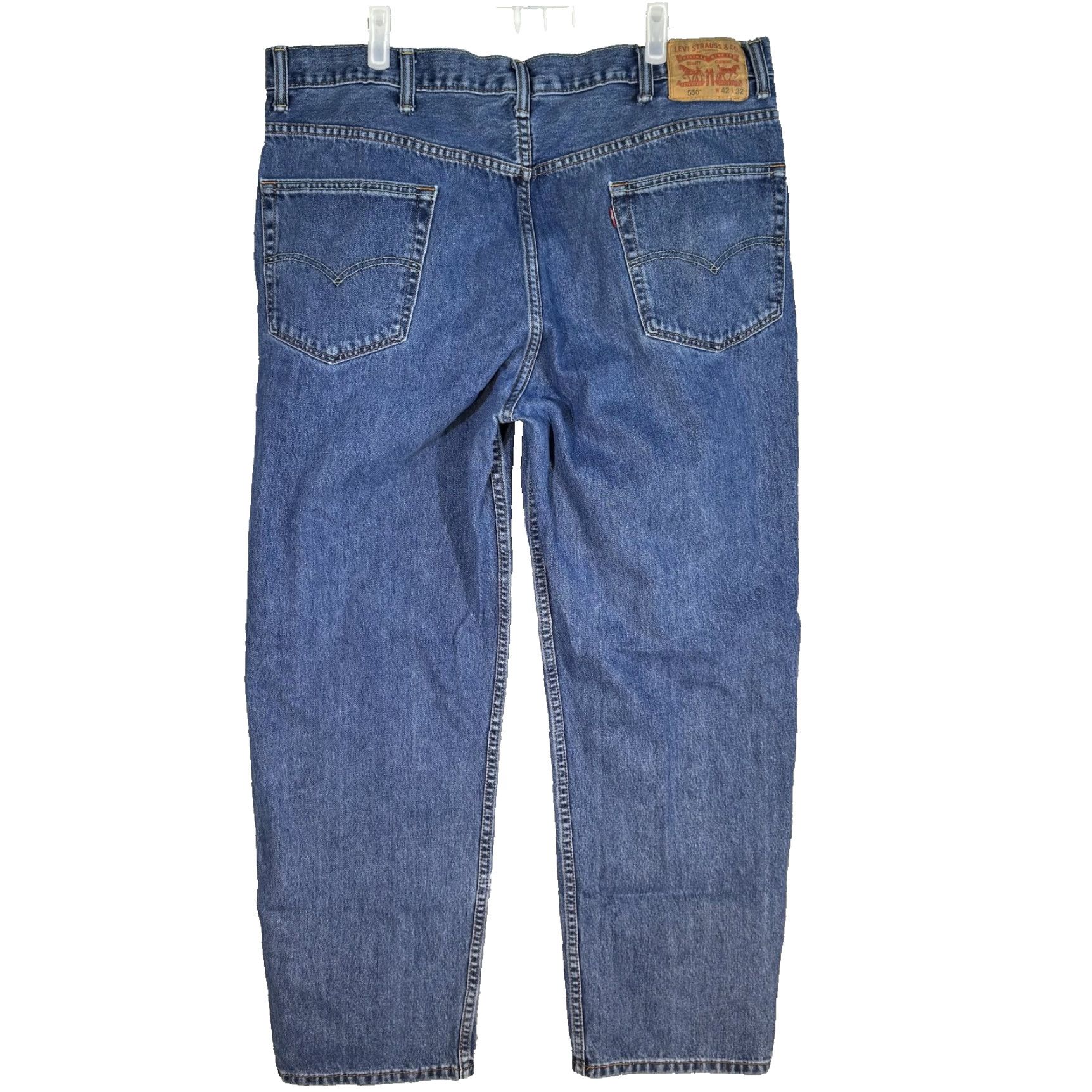 Levi's Levi's 550 Jeans Mens 42x32 Blue Relaxed Fit Tapered Leg Denim High Rise Classic Size US 42 / EU 58 - 2 Thumbnail