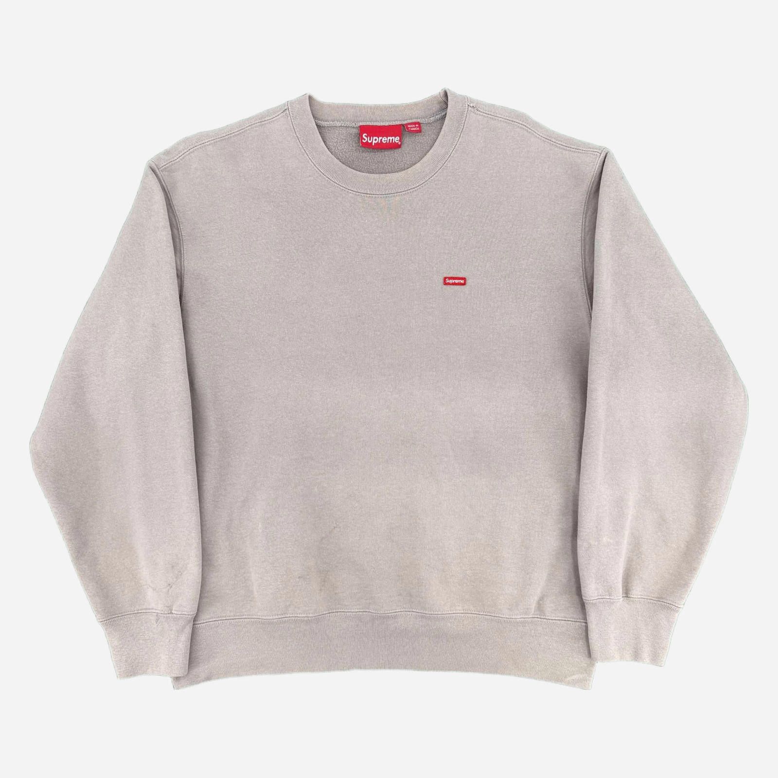Supreme Supreme Small Box Logo Crew Neck Grey S Size US S / EU 44-46 / 1 - 1 Thumbnail
