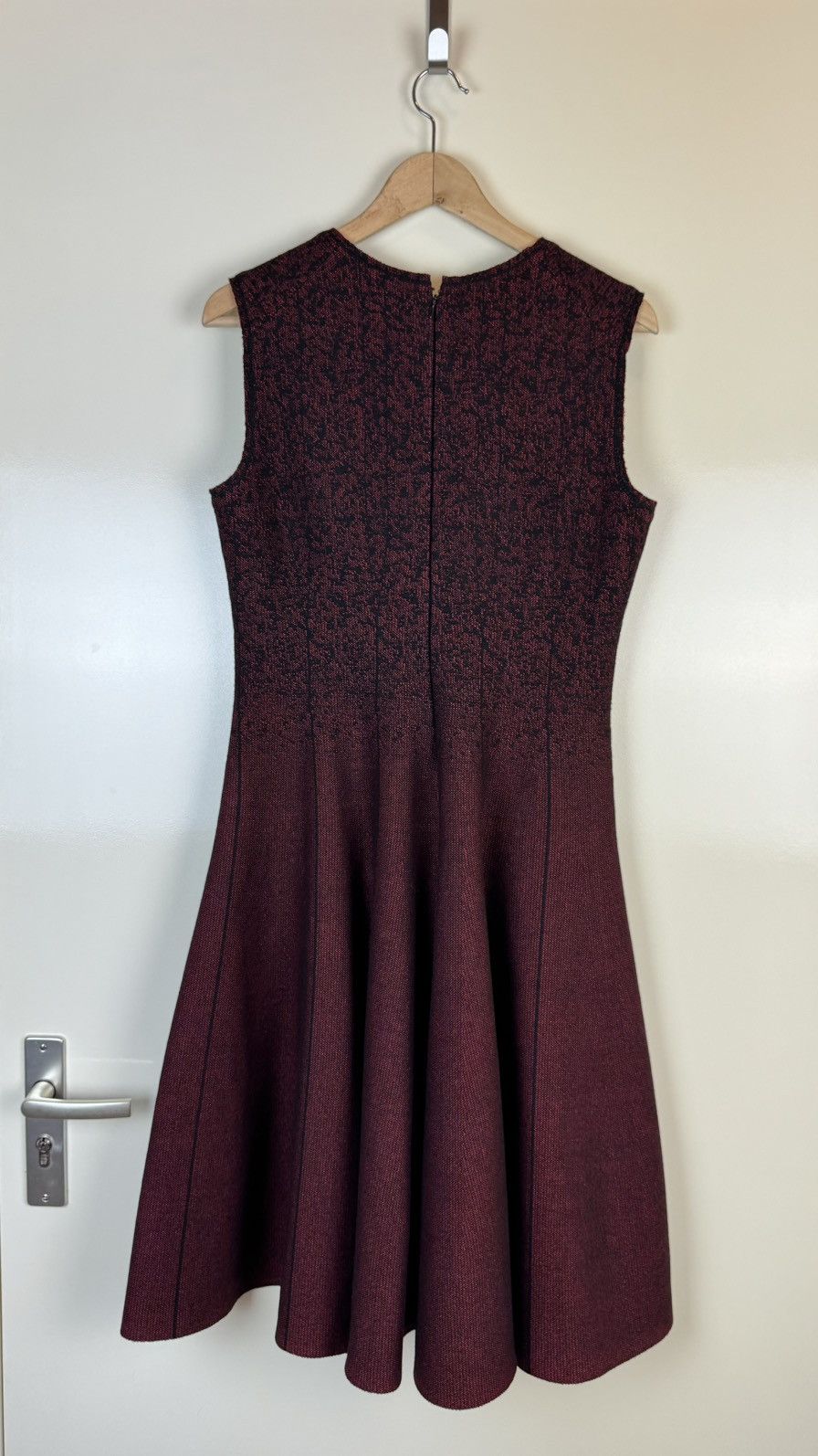 Prada Prada wool burgundy red dress midi gown evening winter M Size M / US 6-8 / IT 42-44 - 9 Thumbnail
