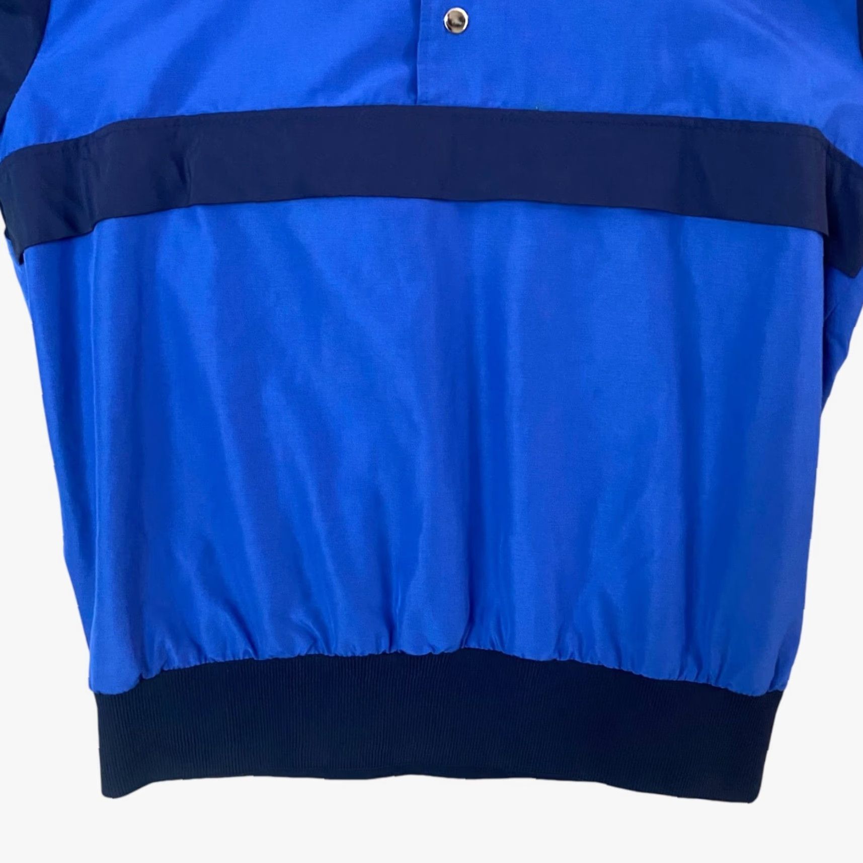 Etro VINTAGE Sports Wrap Jacket Blue Women L Outerwear Snap-Closure Retro Quarter-Button Size L / US 10 / IT 46 - 6 Thumbnail