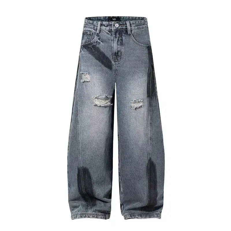 Japanese Brand Retro loose splashed ink ripped jeans Size US 32 / EU 48 - 6 Thumbnail