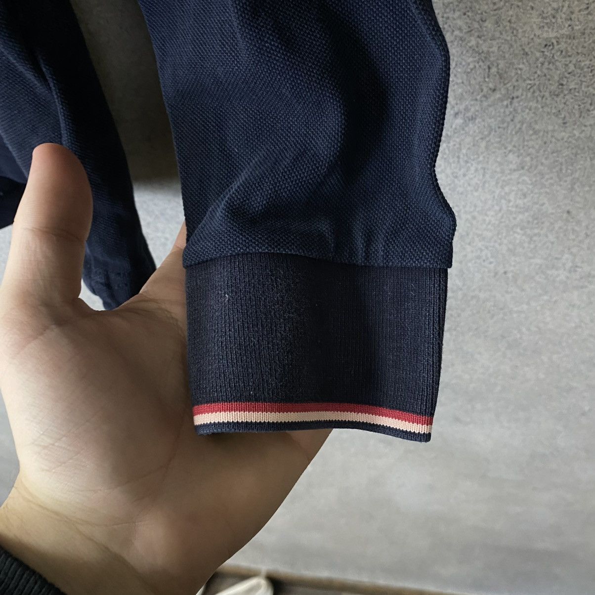 Moncler Moncler Polo Long Sleeve Luxury Size US XL / EU 56 / 4 - 6 Thumbnail