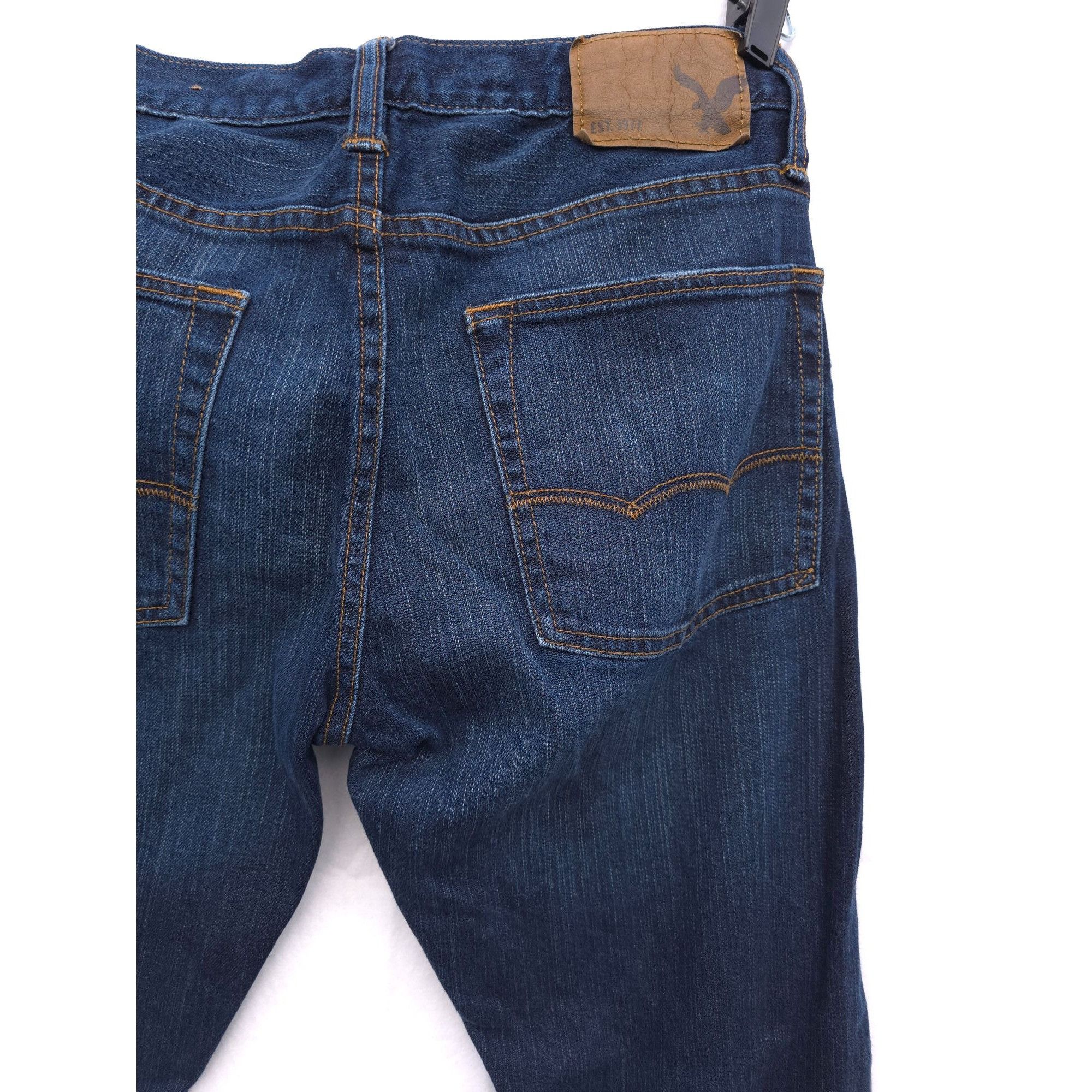 American Eagle Outfitters American Eagle Outfitters Slim Fit Mens Jeans 31/30 Dark Was Size US 31 - 8 Thumbnail