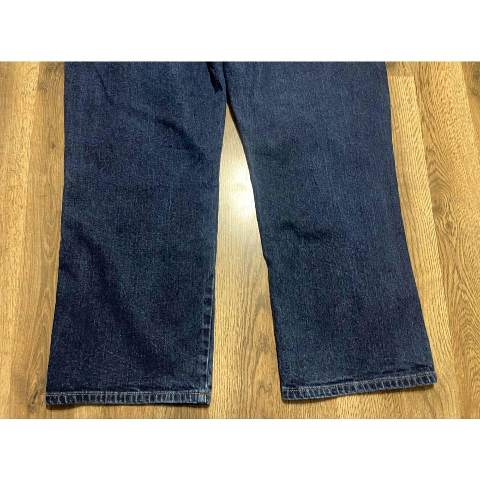 Vintage Work n' Sport Jeans Men's 46x28 Blue Denim Straight Leg Pockets Jeans Sports Style Regular Fit - 28 Inseam Pockets Mens Size US 30 / EU 46 - 4 Thumbnail