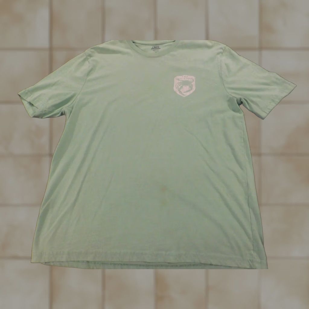 Izod IZOD Mens Shirt T-Shirt Large Green Cotton Short Sleeve Crew Neck Logo Regular Christmas Outdoor Size US L / EU 52-54 / 3 - 1 Thumbnail
