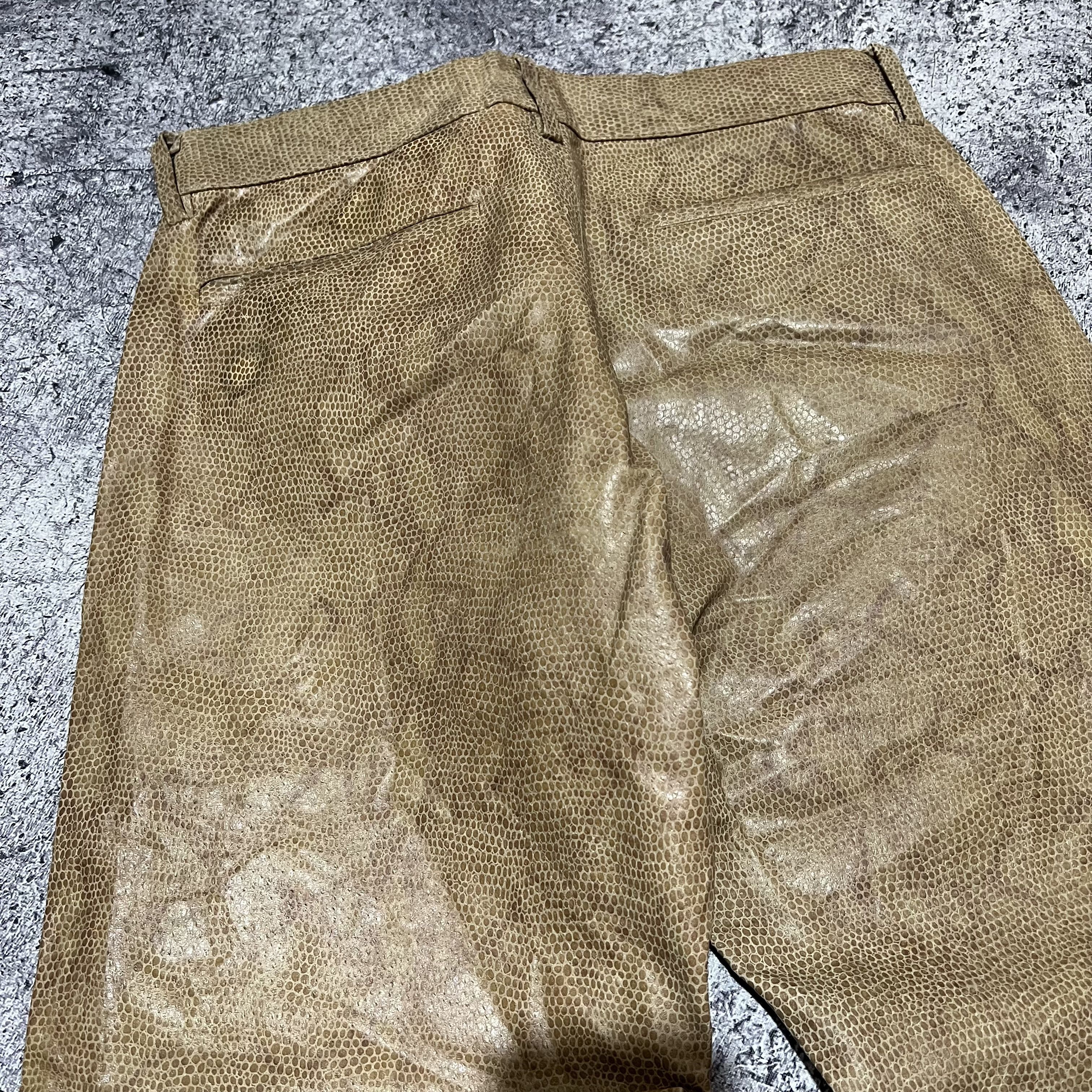 Japanese Brand 2000s Japanese Hysteric Snake Python Skin Leather Pants y2k Size US 29 - 5 Thumbnail