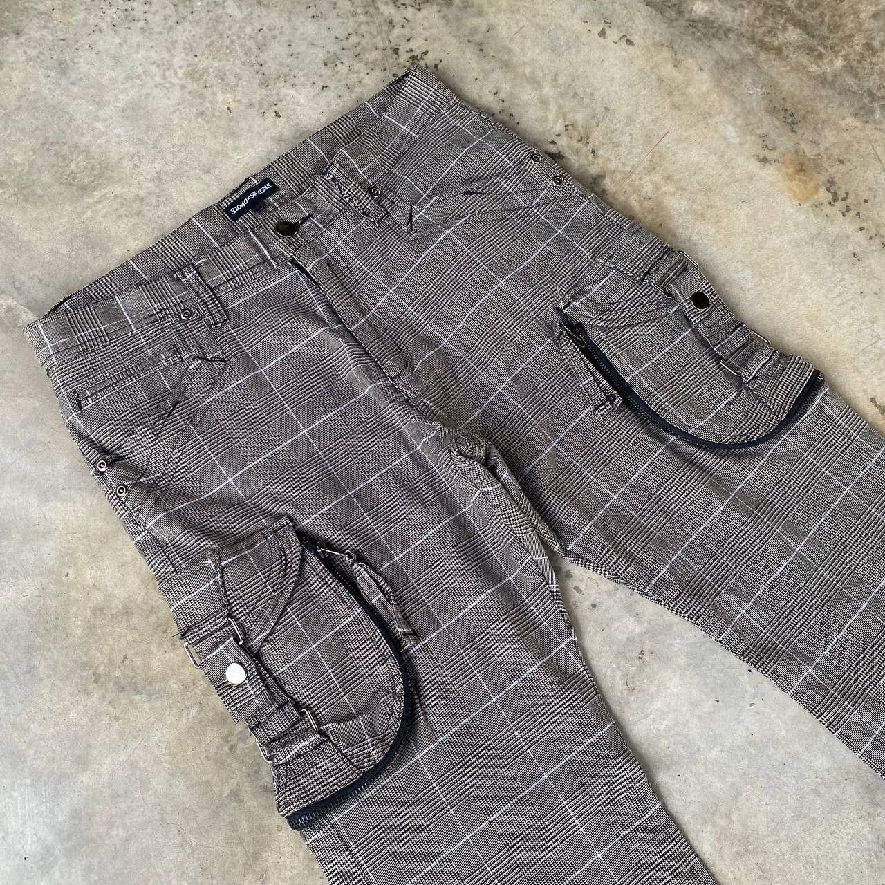 Japanese Brand PRISONER PANT CARGO SKKONE 31040 PIN STRIPE JAPANESE STYLE Size US 29 - 8 Thumbnail